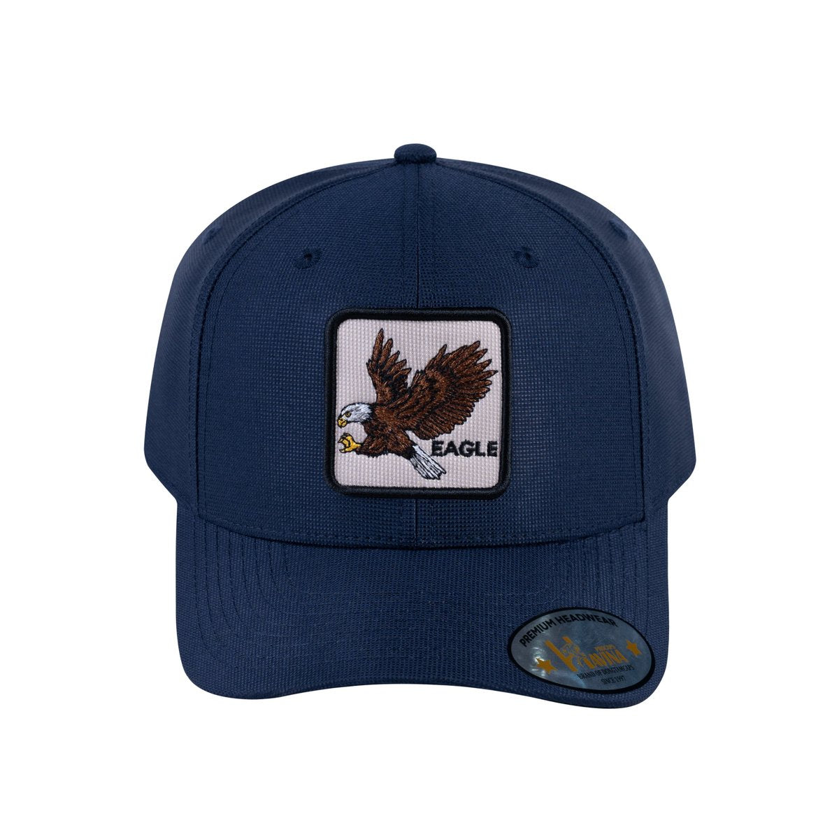 Unisex V2 Embroidered The Eagle, 6-Panel Baseball Cap, Navy/Navy, Adjustable Fit