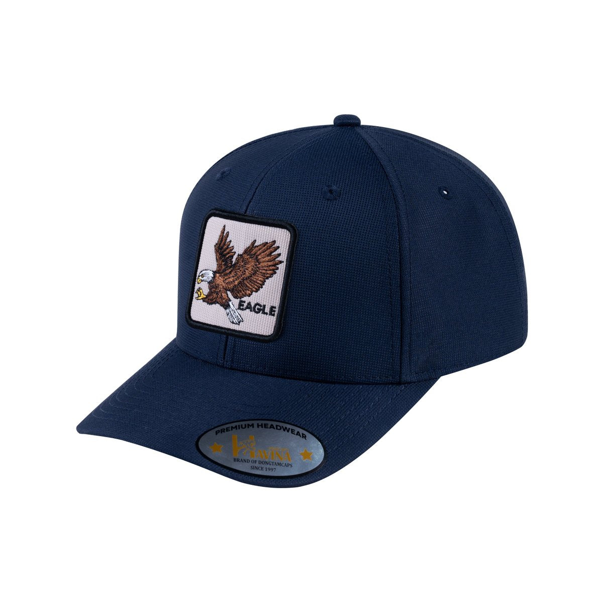 Unisex V2 Embroidered The Eagle, 6-Panel Baseball Cap, Navy/Navy, Adjustable Fit