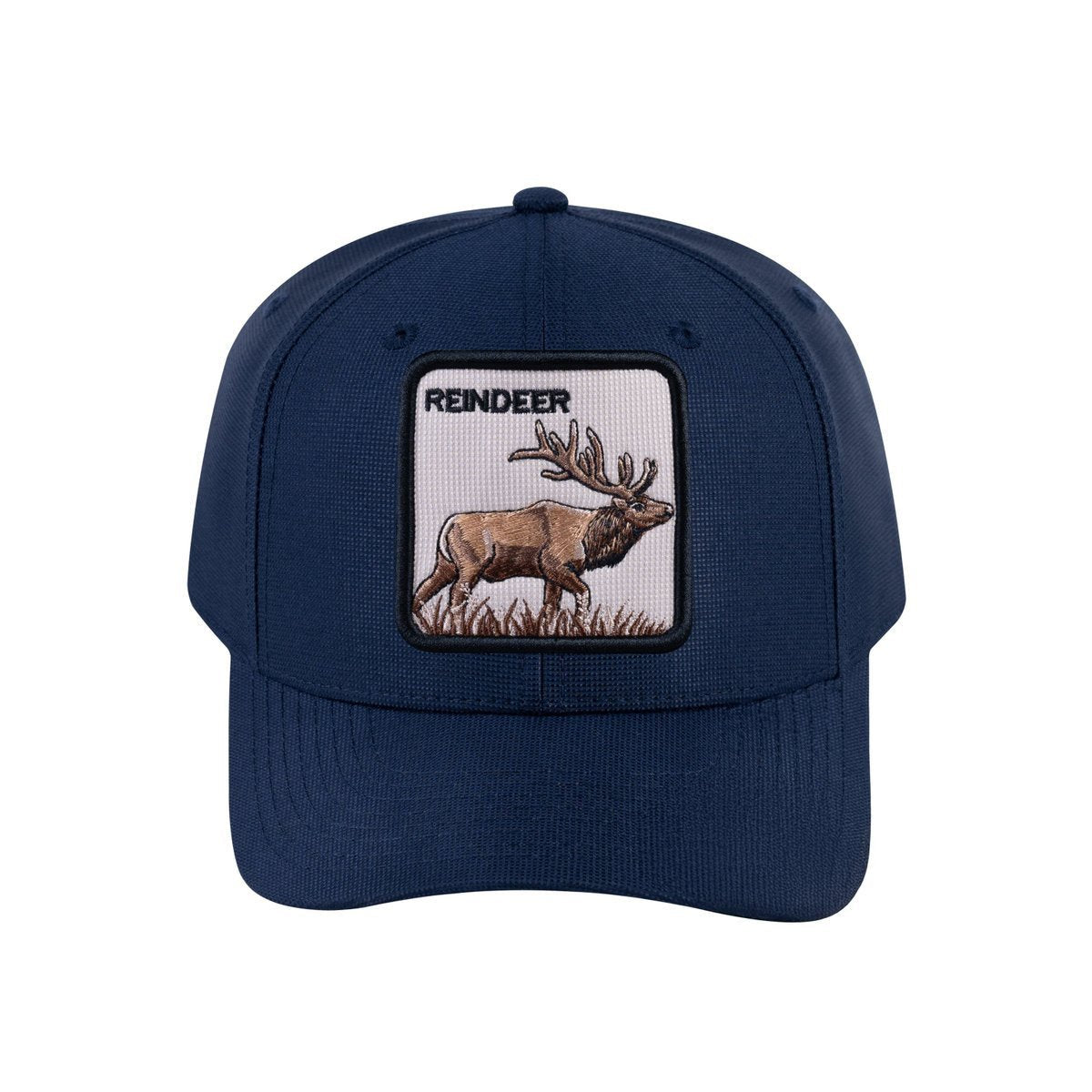 Unisex V2 Embroidered The Reindeer, 6-Panel Baseball Cap, Navy/Navy, Adjustable Fit