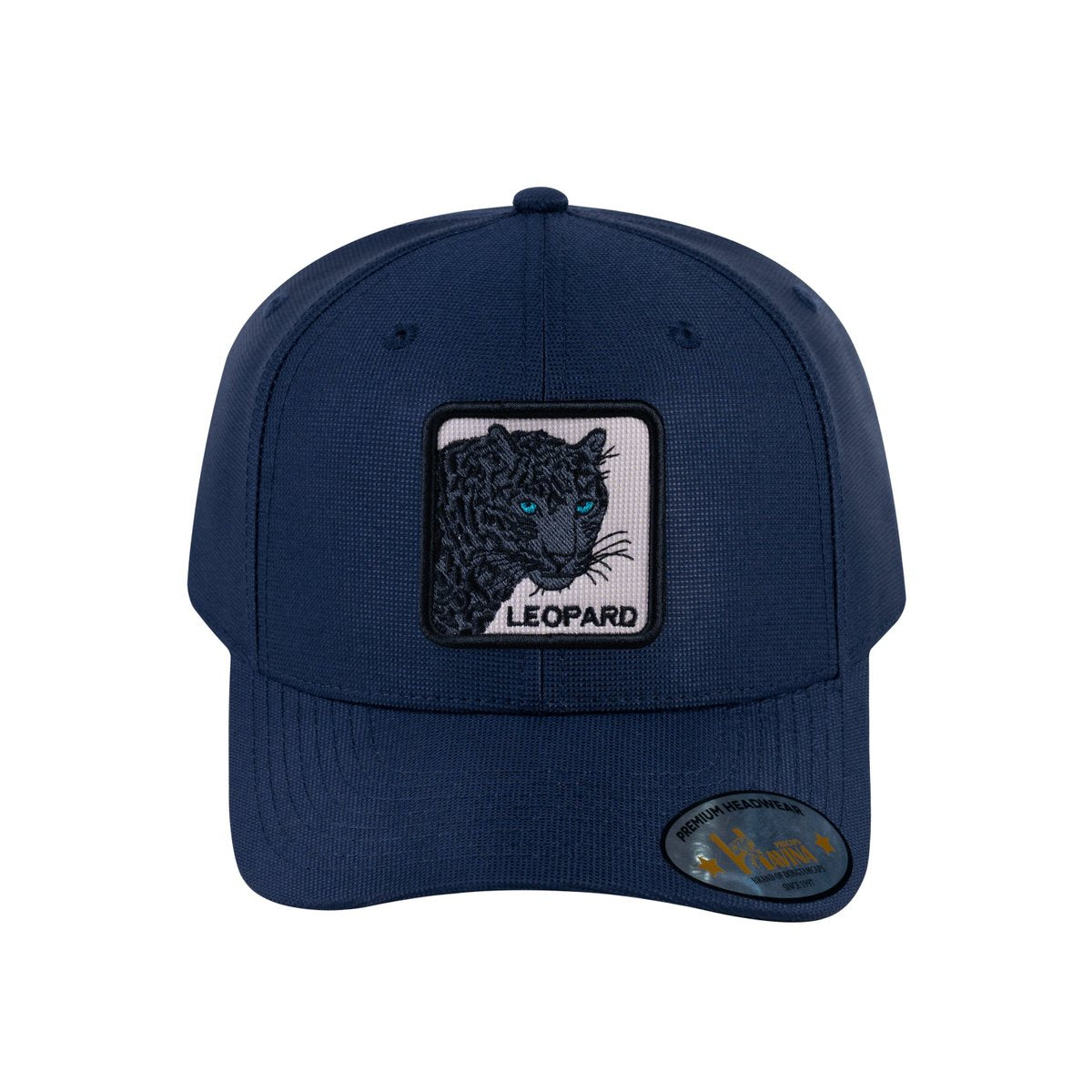 Unisex V2 Embroidered The Leopard V2, 6-Panel Baseball Cap, Navy/Navy, Adjustable Fit