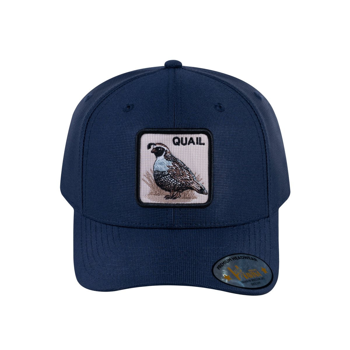 Unisex V2 Embroidered The Quail, 6-Panel Baseball Cap, Navy/Navy, Adjustable Fit
