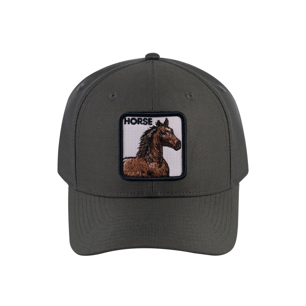Unisex V2 Embroidered The Horse, 6-Panel Baseball Cap, Olive/Olive, Adjustable Fit