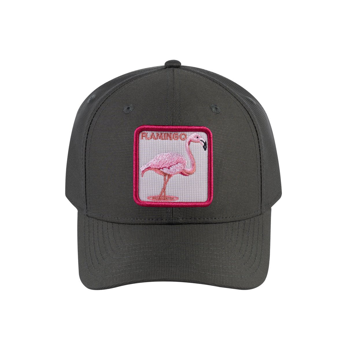 Unisex V2 Embroidered The Flamingo, 6-Panel Baseball Cap, Olive/Olive, Adjustable Fit