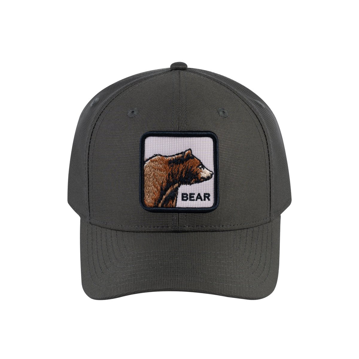 Unisex V2 Embroidered The Bear, 6-Panel Baseball Cap, Olive/Olive, Adjustable Fit