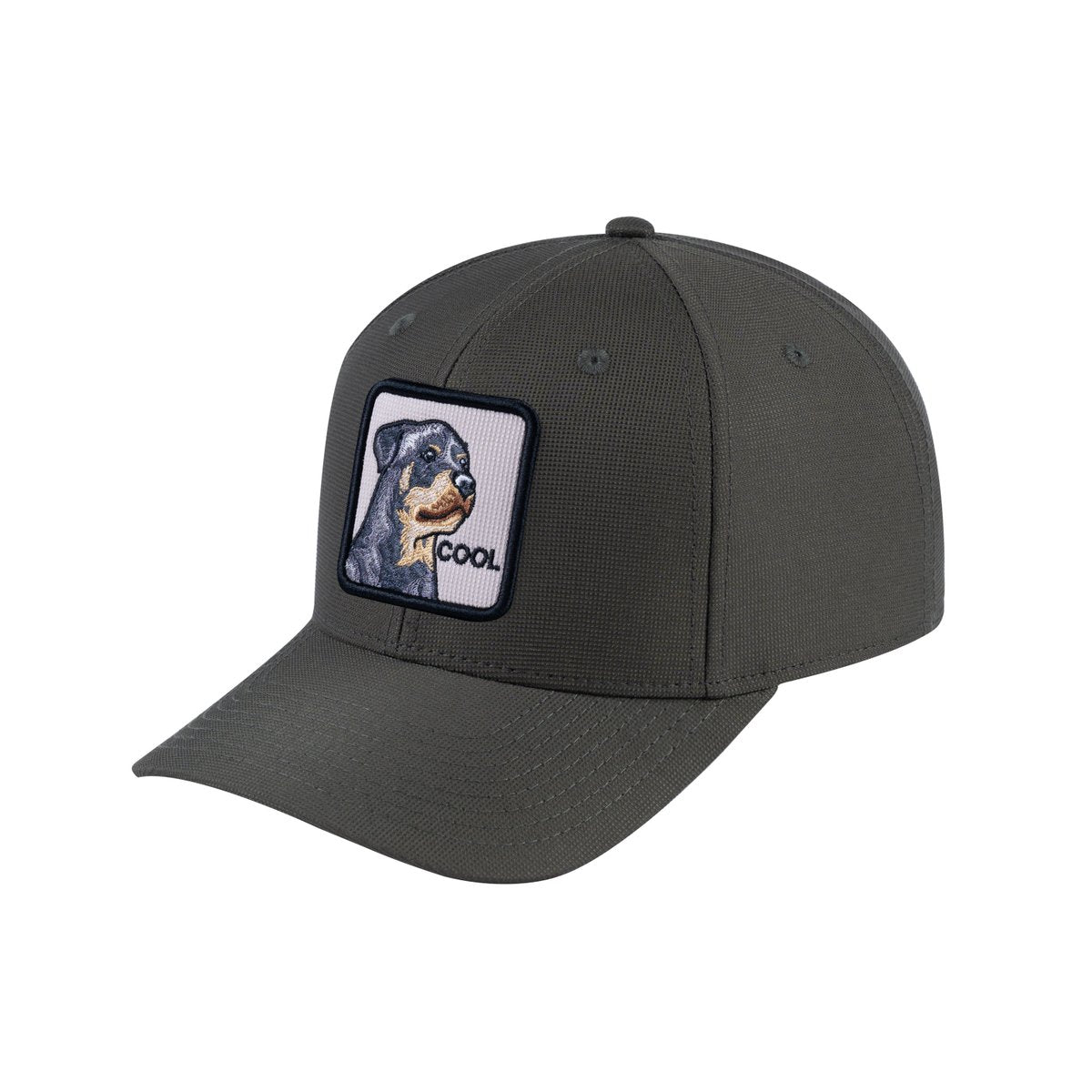 Unisex V2 Embroidered The Dog, 6-Panel Baseball Cap, Olive/Olive, Adjustable Fit