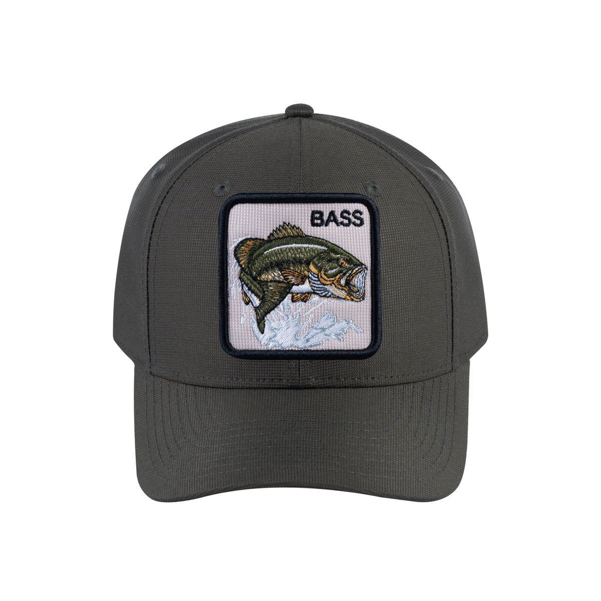 Unisex V2 Embroidered The Bass, 6-Panel Baseball Cap, Olive/Olive, Adjustable Fit