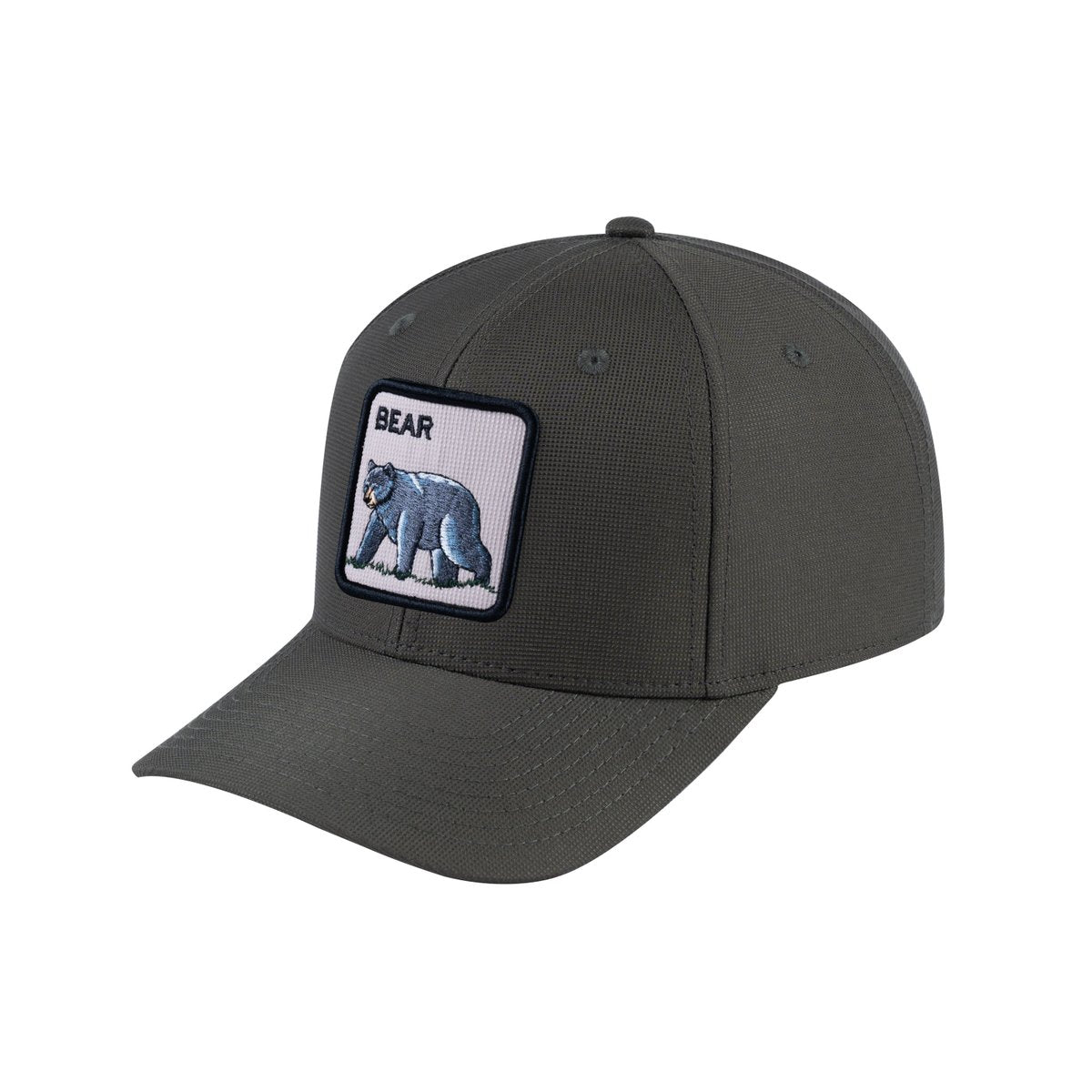 Unisex V2 Embroidered The Bear V2, 6-Panel Baseball Cap, Olive/Olive, Adjustable Fit