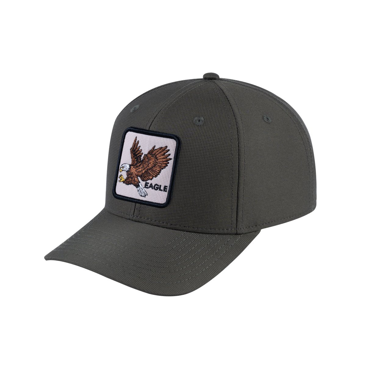 Unisex V2 Embroidered The Eagle, 6-Panel Baseball Cap, Olive/Olive, Adjustable Fit