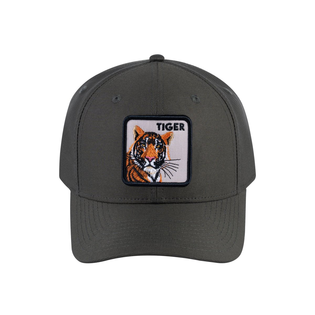 Unisex V2 Embroidered The Tiger, 6-Panel Baseball Cap, Olive/Olive, Adjustable Fit
