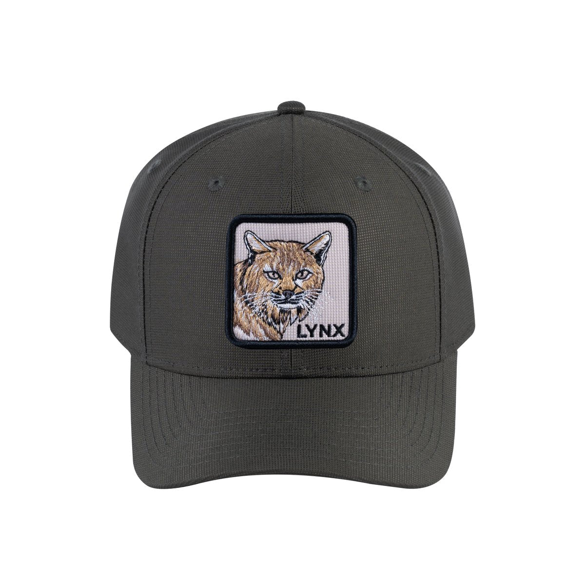 Unisex V2 Embroidered The Lynx, 6-Panel Baseball Cap, Olive/Olive, Adjustable Fit