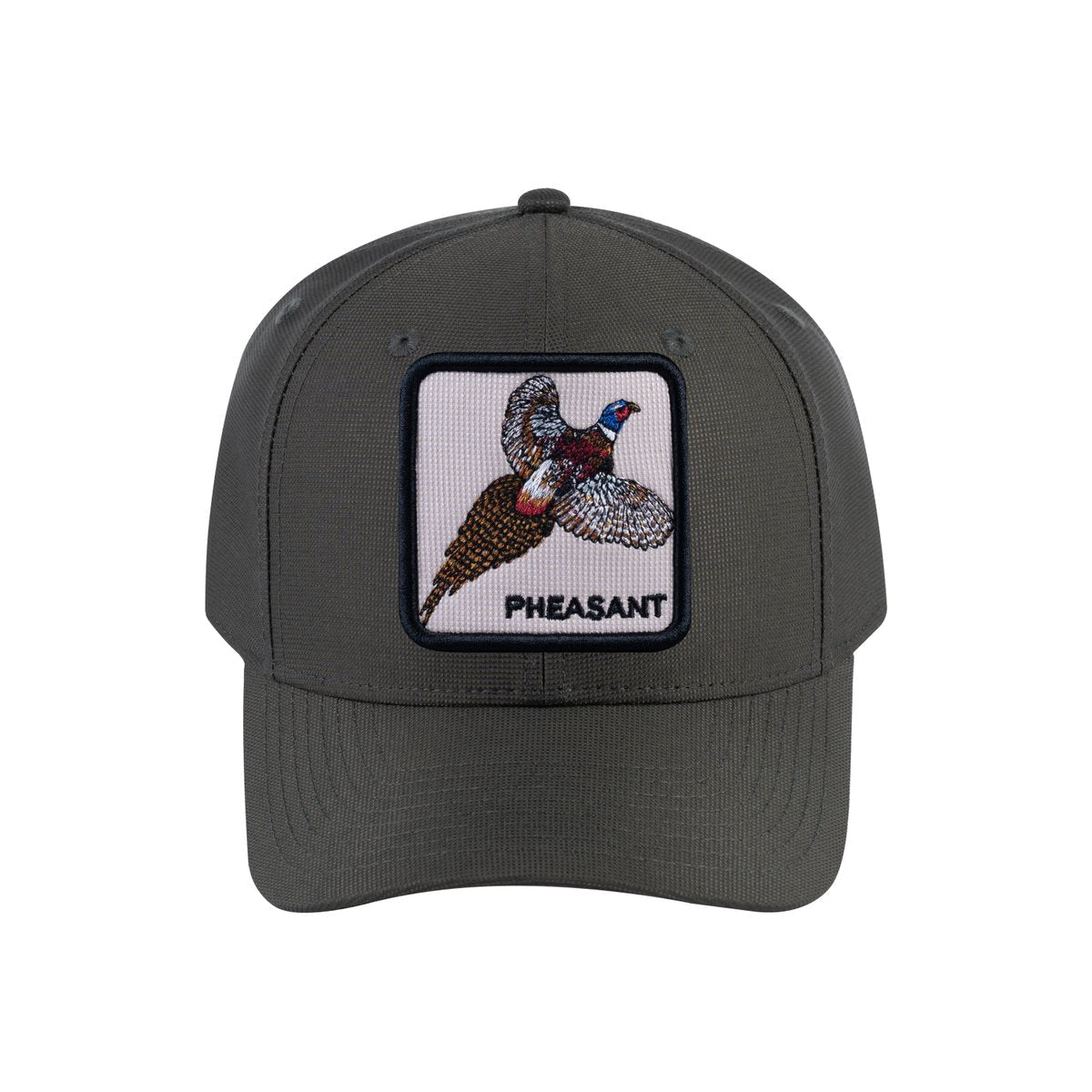 Unisex V2 Embroidered The Pheasant, 6-Panel Baseball Cap, Olive/Olive, Adjustable Fit