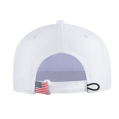 Deer V2 6-Panel Baseball Cap with White front and White back