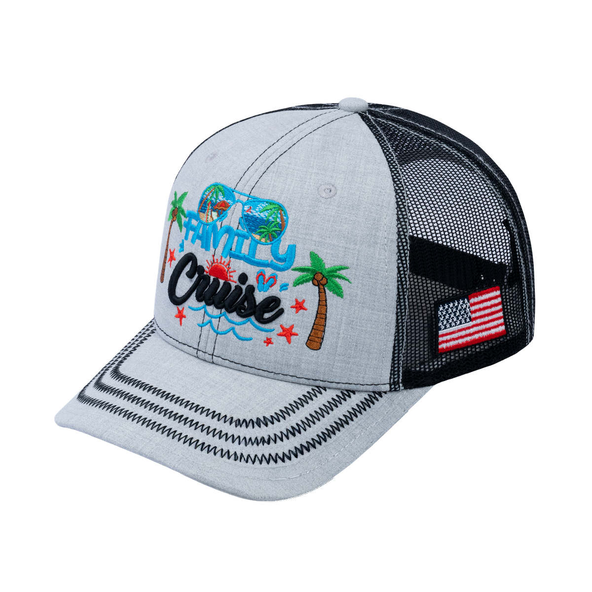 Family Cruise, Traveling 6-Panel Trucker Hat