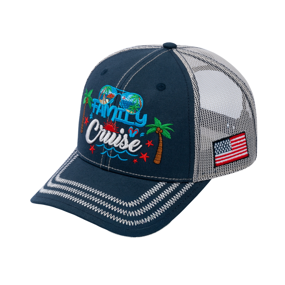 Family Cruise, Traveling 6-Panel Trucker Hat