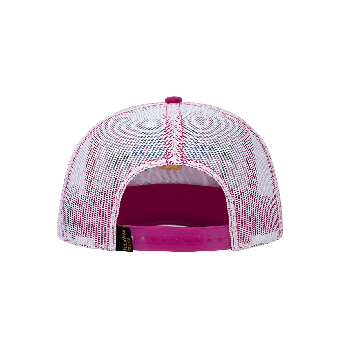 Unisex Embroidered Family Cruise, Traveling, 6-Panel Trucker Hat, Pink/White, Zig Zag, Adjustable Fit