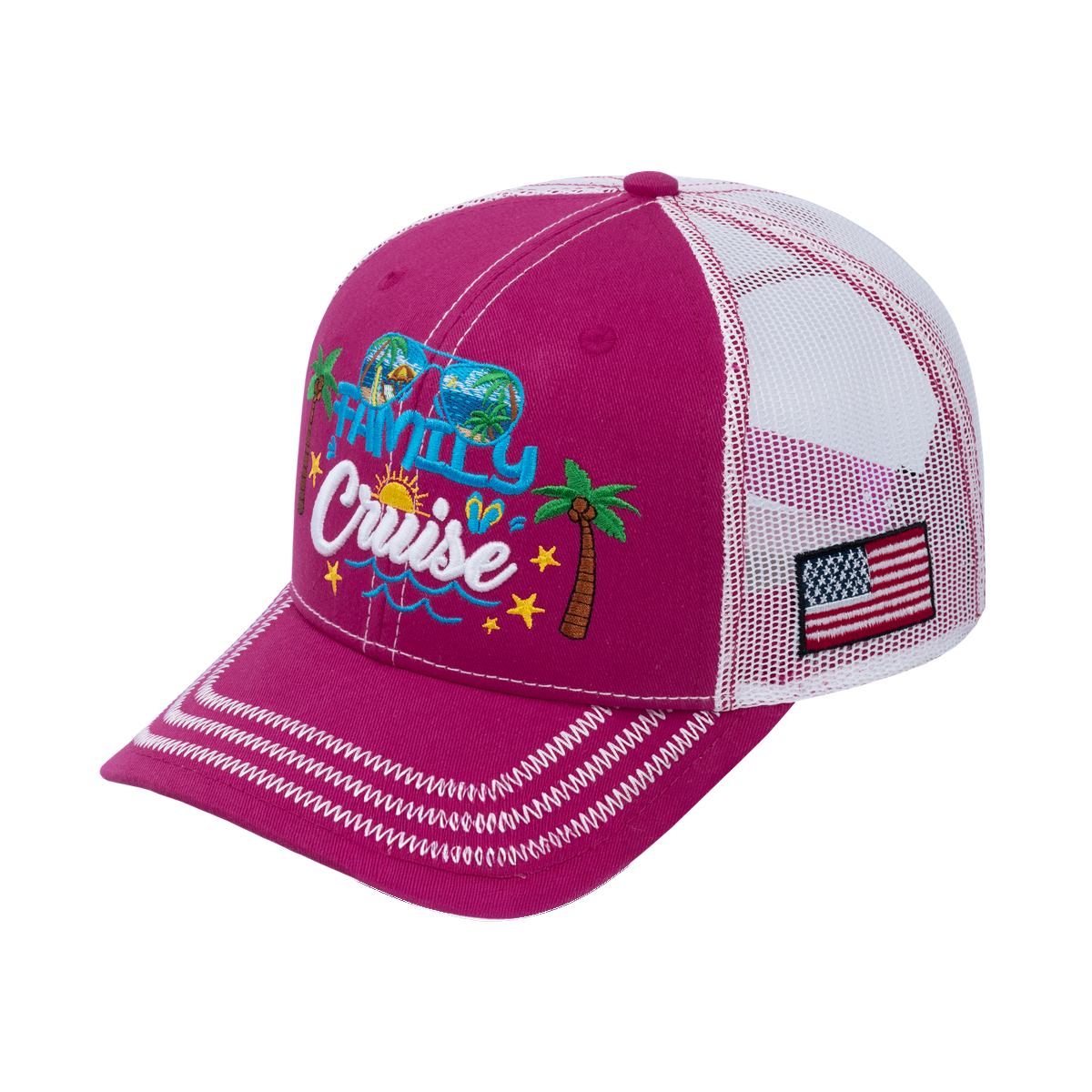 Family Cruise, Traveling 6-Panel Trucker Hat