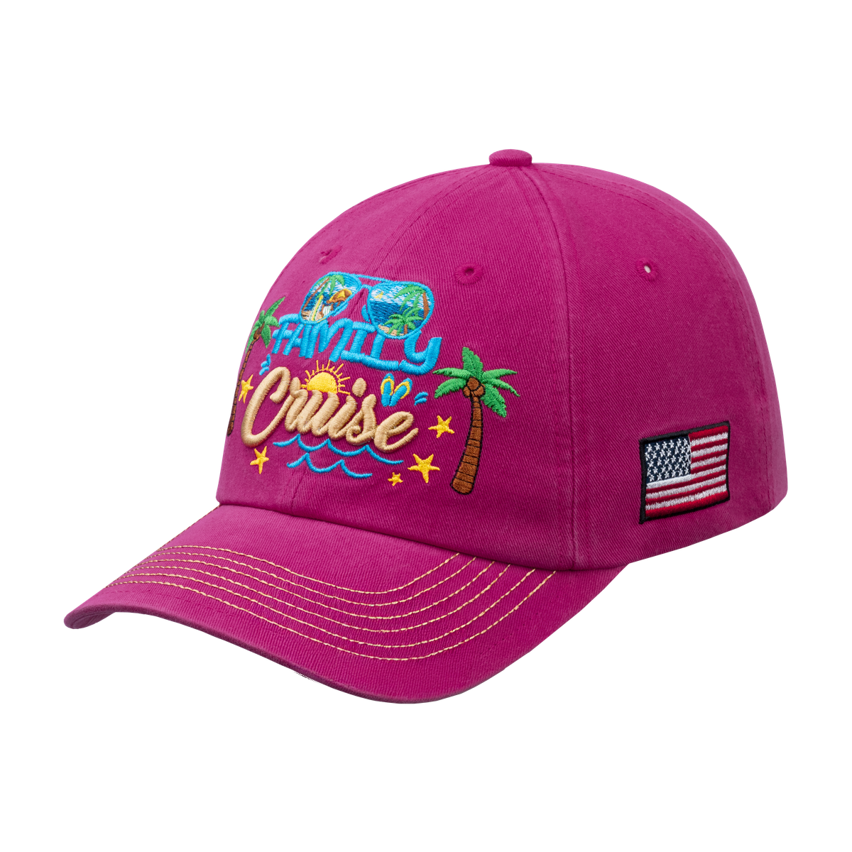 Family Cruise, Traveling 6-Panel Baseball Cap