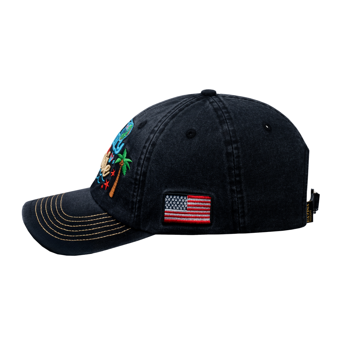 Unisex Embroidered Family Cruise, Traveling, 6-Panel Baseball Cap, Black, Classic, Adjustable Fit