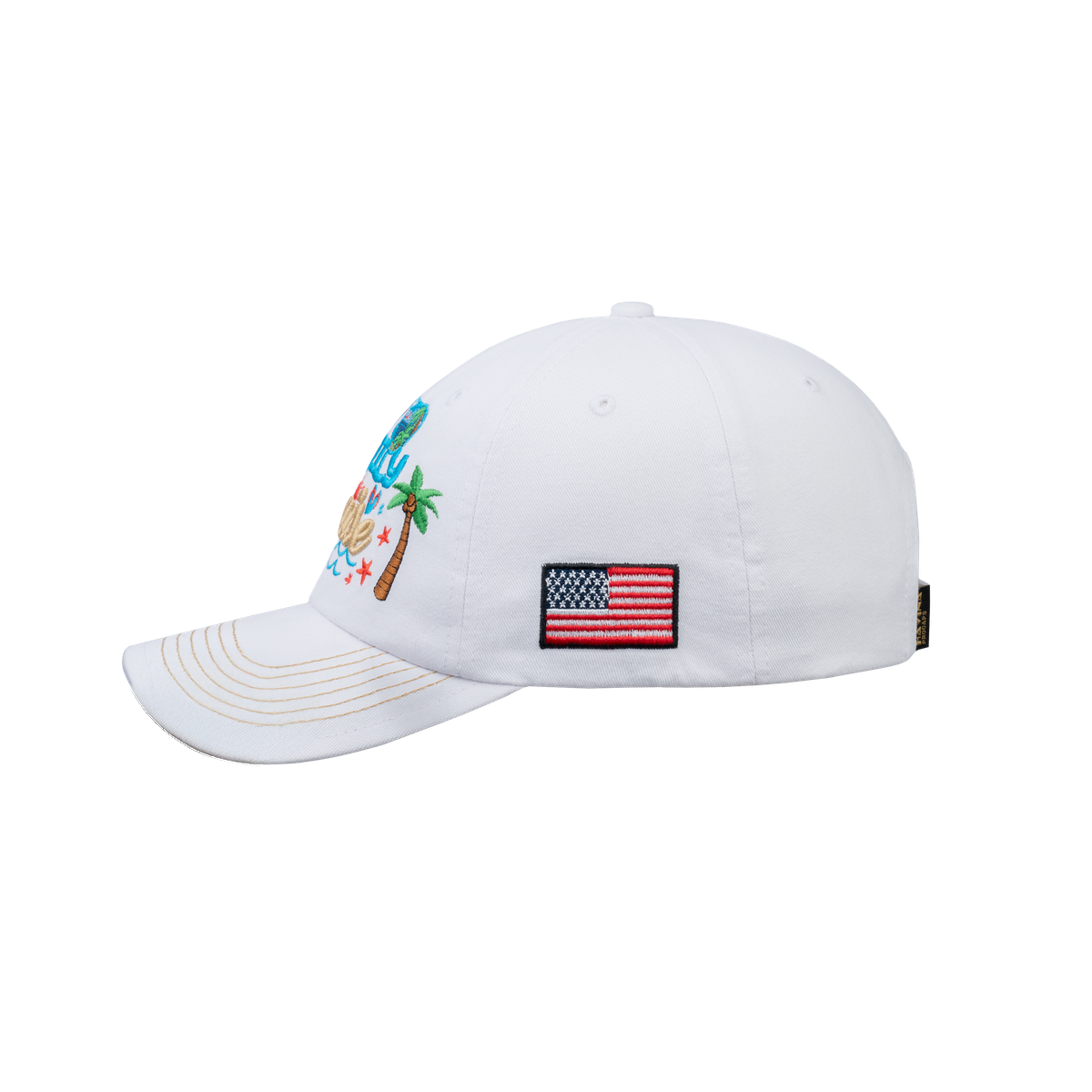Unisex Embroidered Family Cruise, Traveling, 6-Panel Baseball Cap, White, Classic, Adjustable Fit