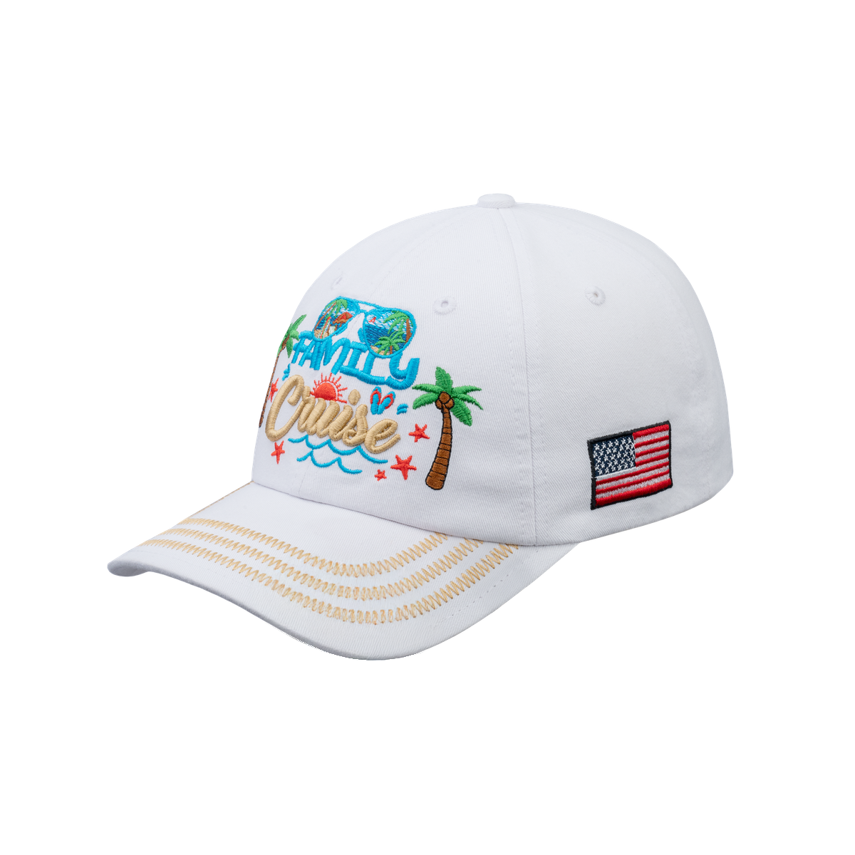 Family Cruise, Traveling 6-Panel Baseball Cap