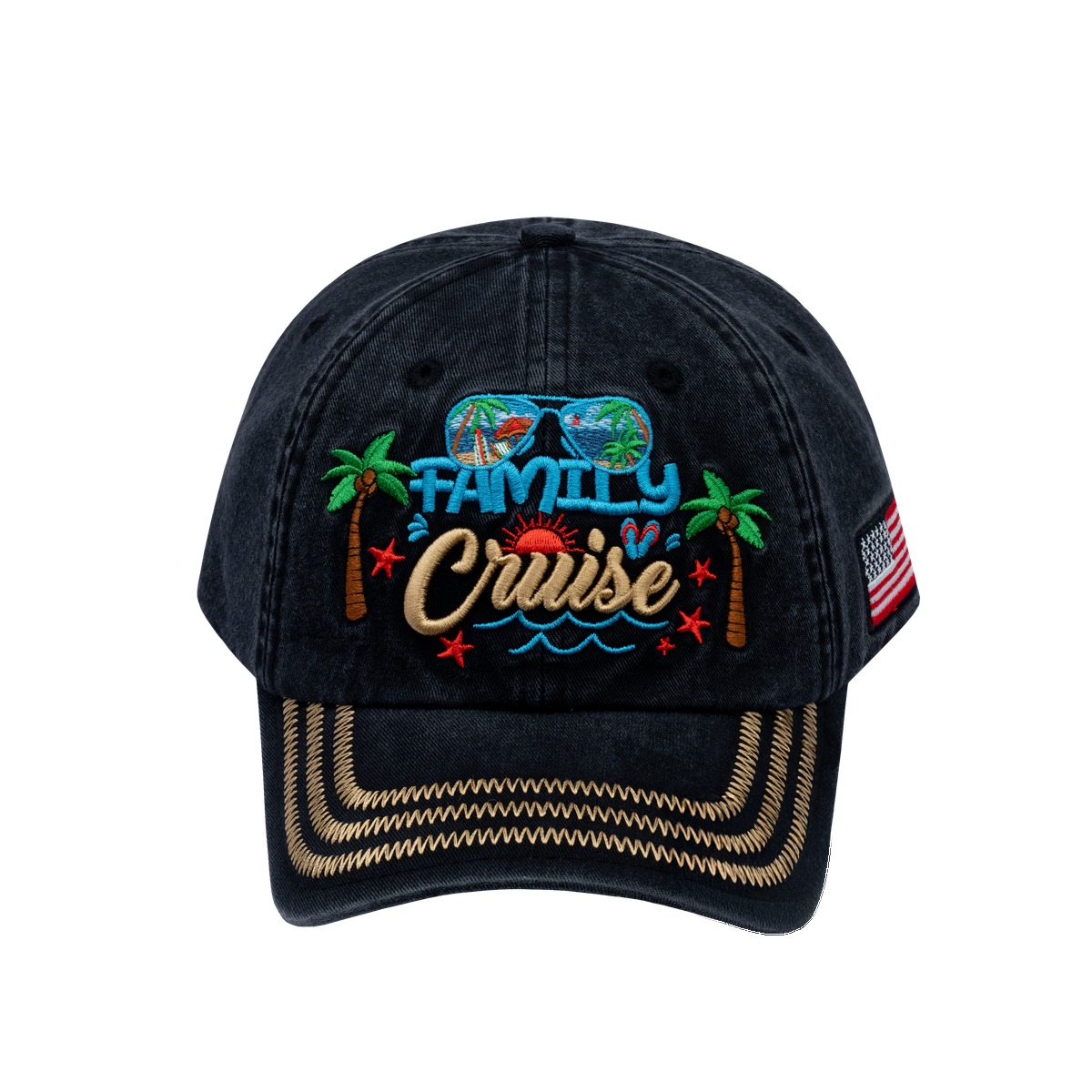 Family Cruise, Traveling 6-Panel Baseball Cap