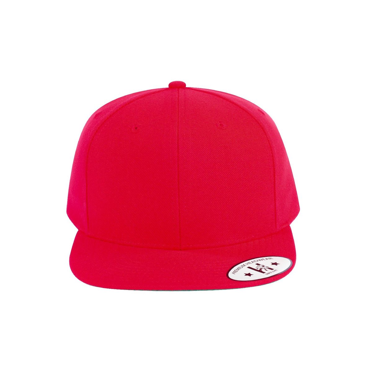 Blank 6-Panel Snapback Flat Bill Baseball Cap