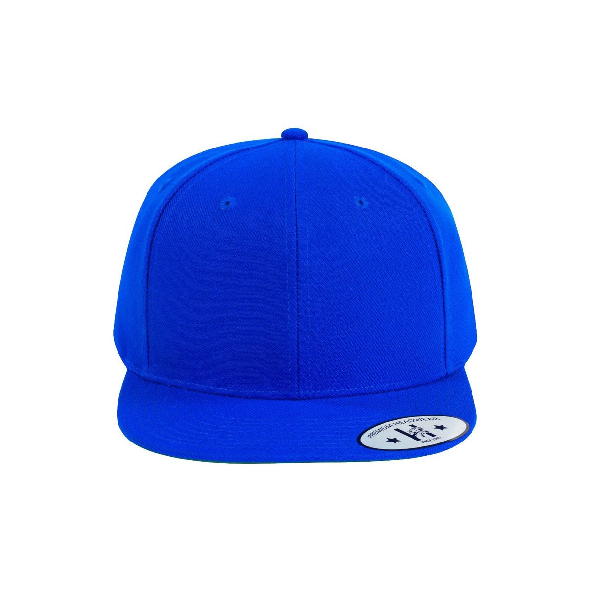 Blank 6-Panel Snapback Flat Bill Baseball Cap