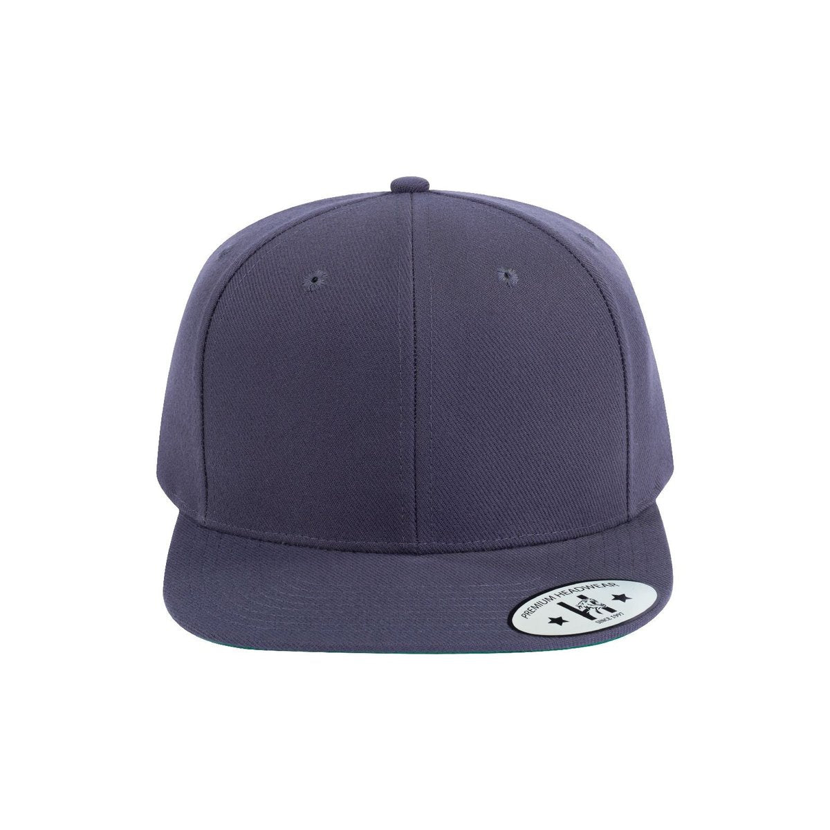 Blank 6-Panel Snapback Flat Bill Baseball Cap