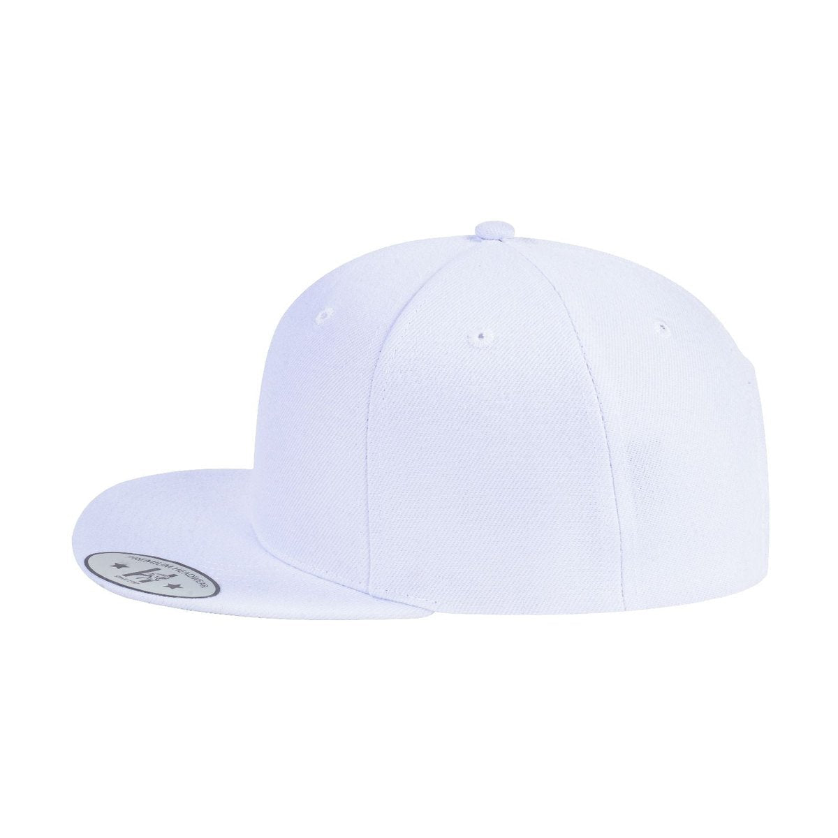 Blank 6-Panel Snapback Flat Bill Baseball Cap