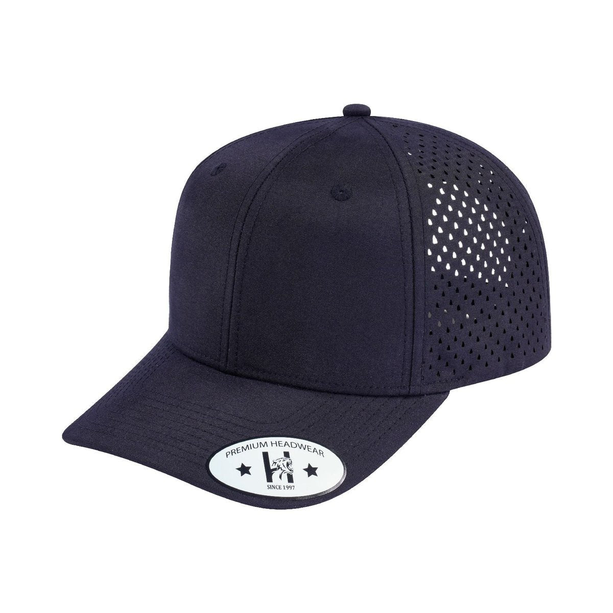 Blank 6-Panel Microfiber Laser Hole Trucker Hat