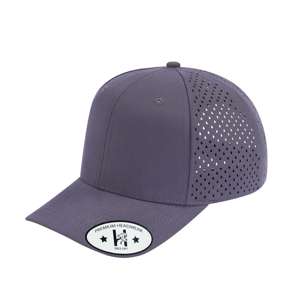 Blank 6-Panel Microfiber Laser Hole Trucker Hat