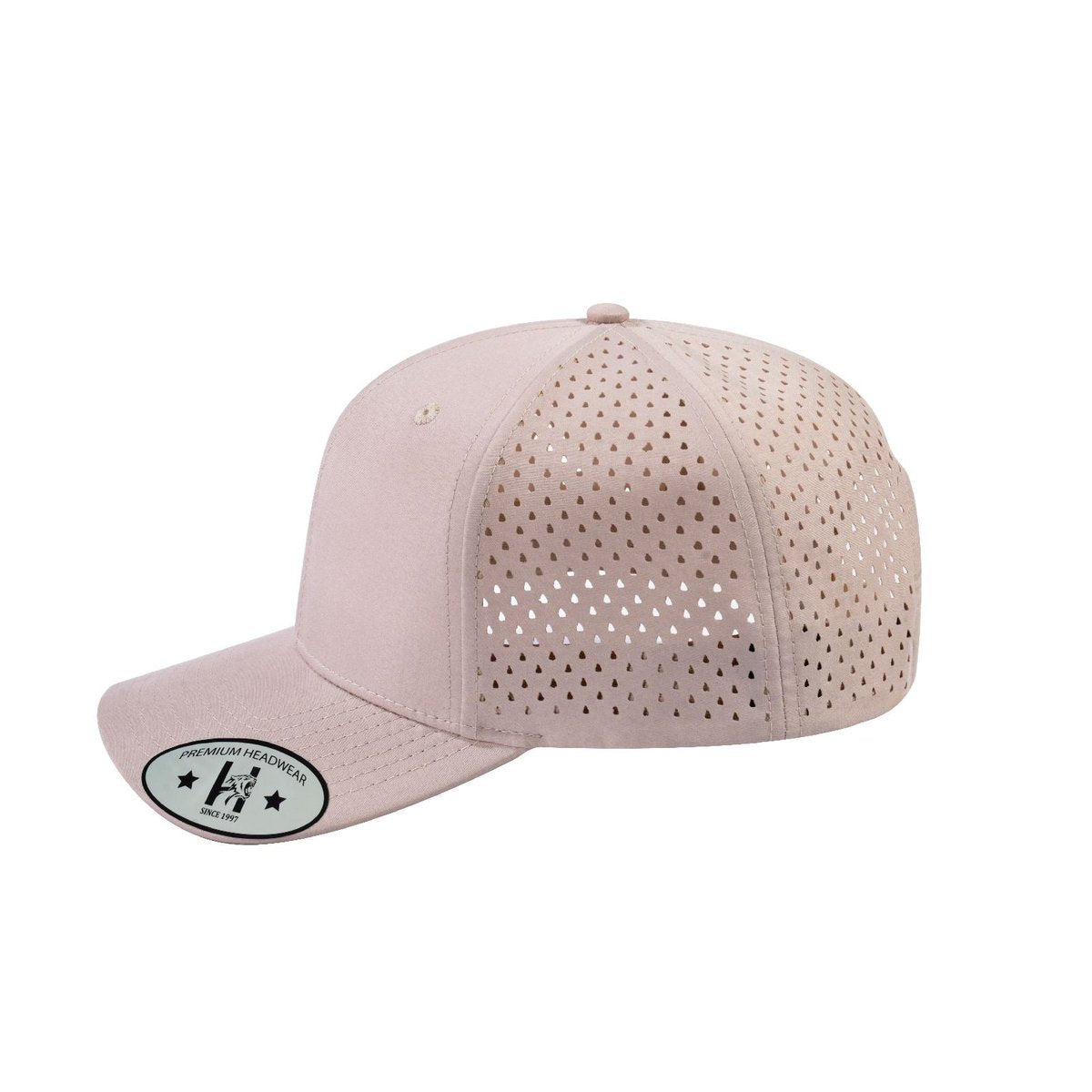Blank 6-Panel Microfiber Laser Hole Trucker Hat