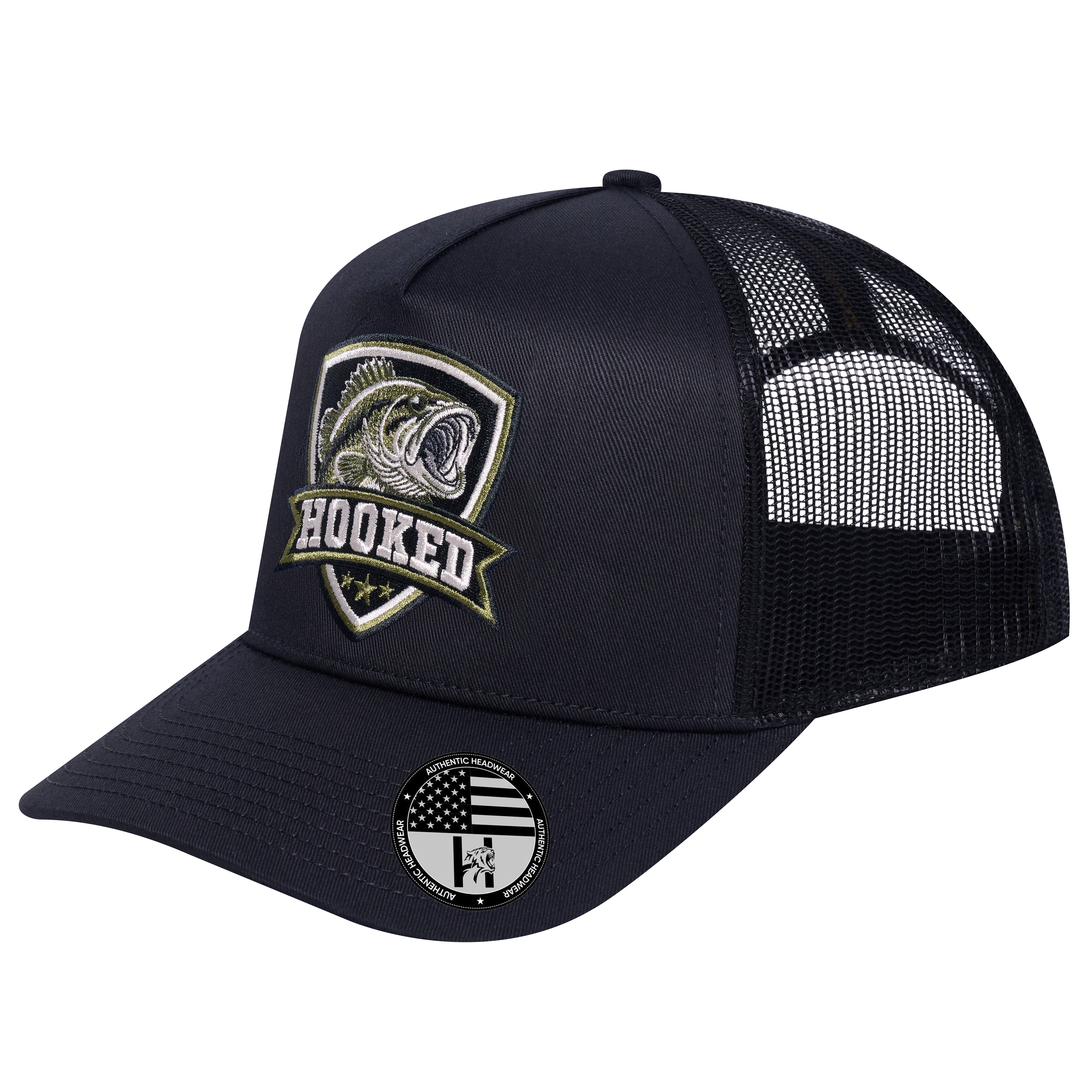 The Hooked Fishing 5-Panel Trucker Hat