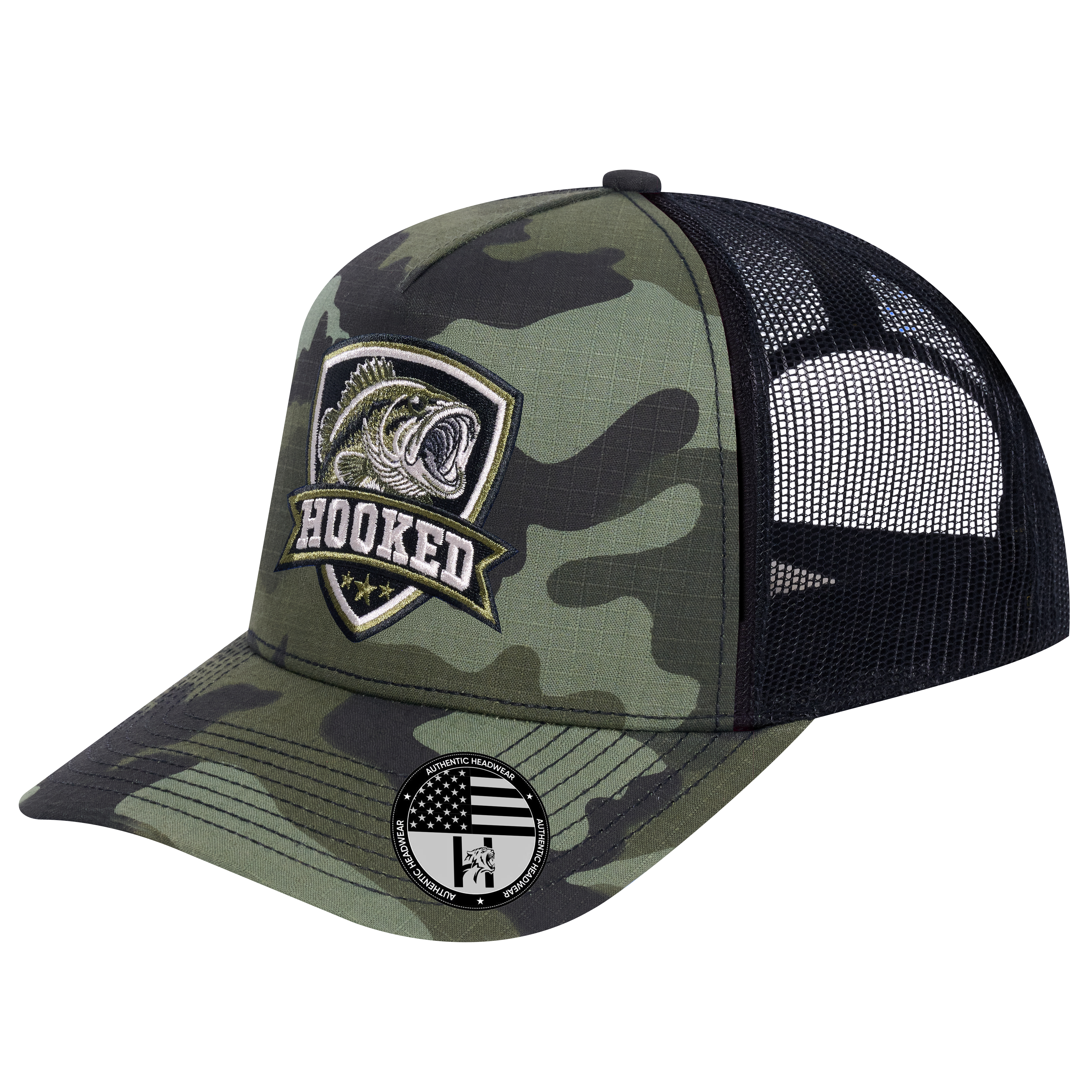 The Hooked Fishing 5-Panel Trucker Hat