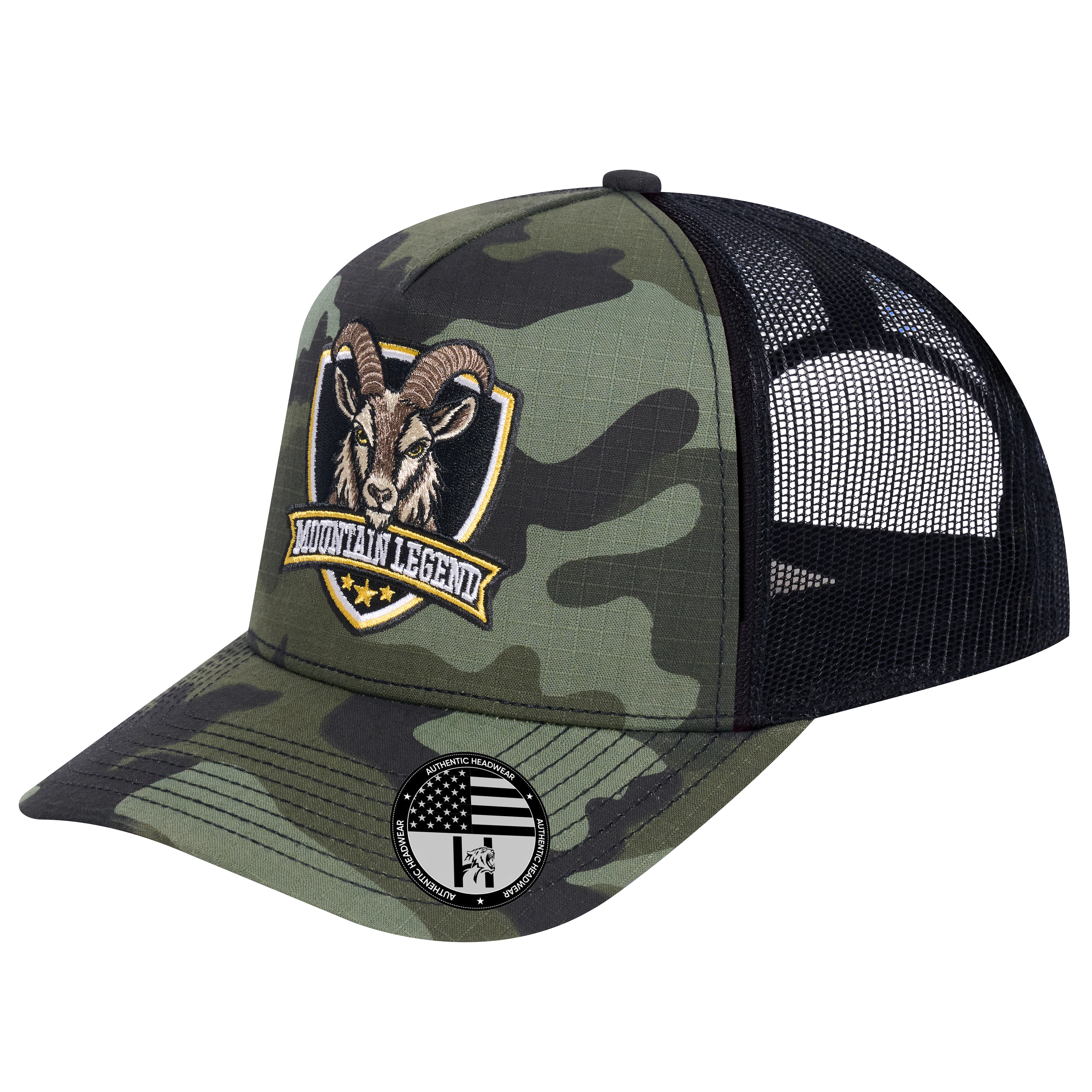 The Mountain Legend Goat 5-Panel Trucker Hat