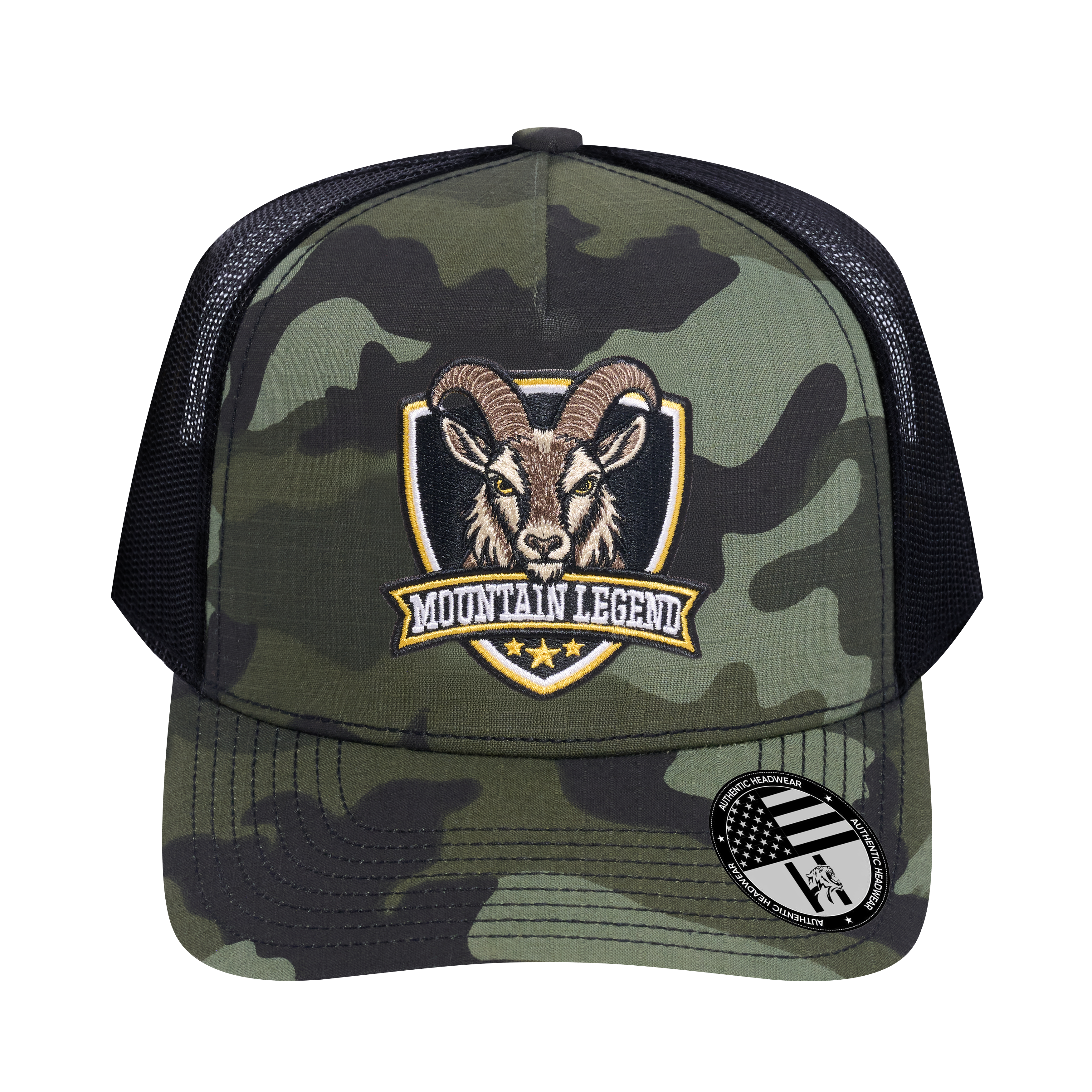 The Mountain Legend Goat 5-Panel Trucker Hat