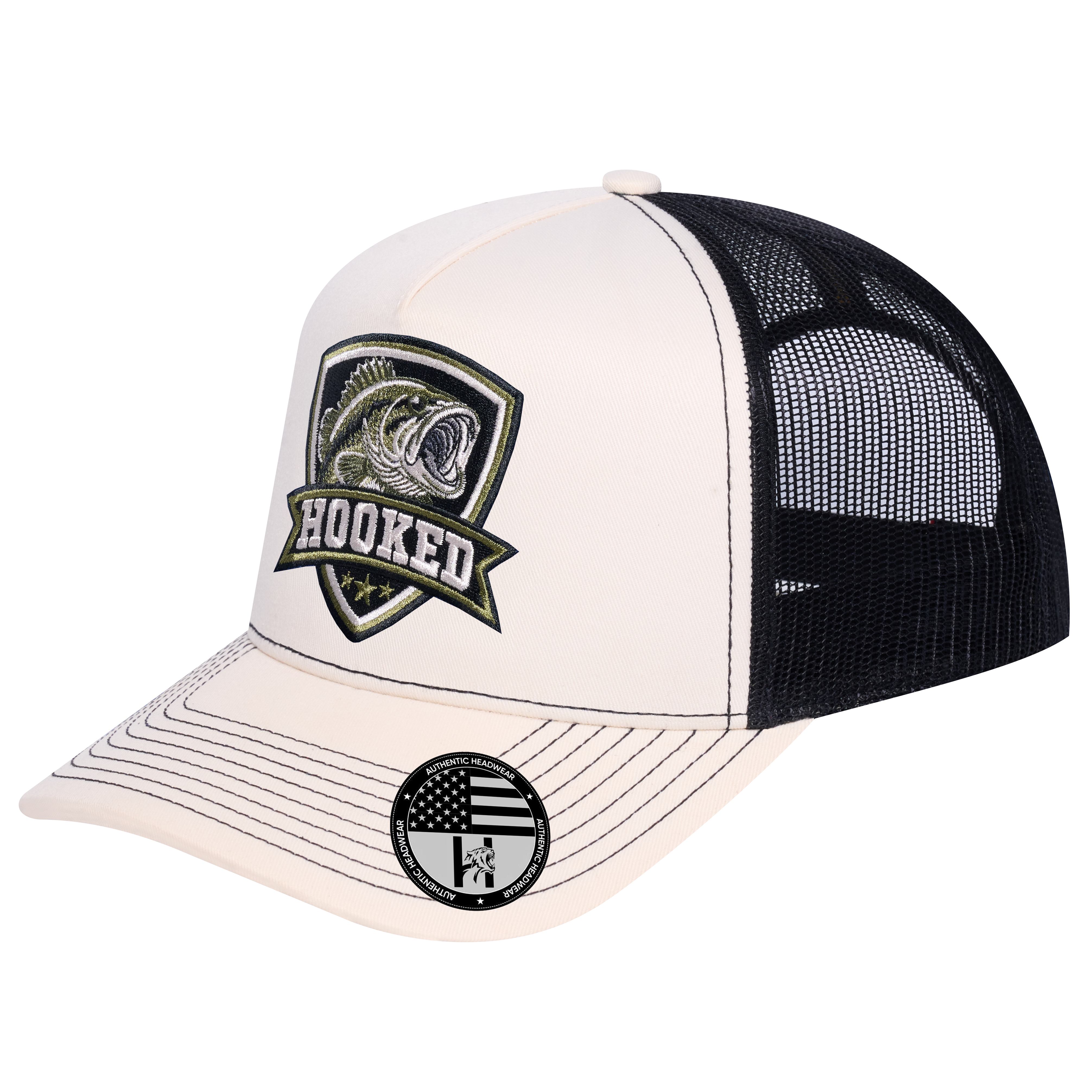 The Hooked Fishing 5-Panel Trucker Hat