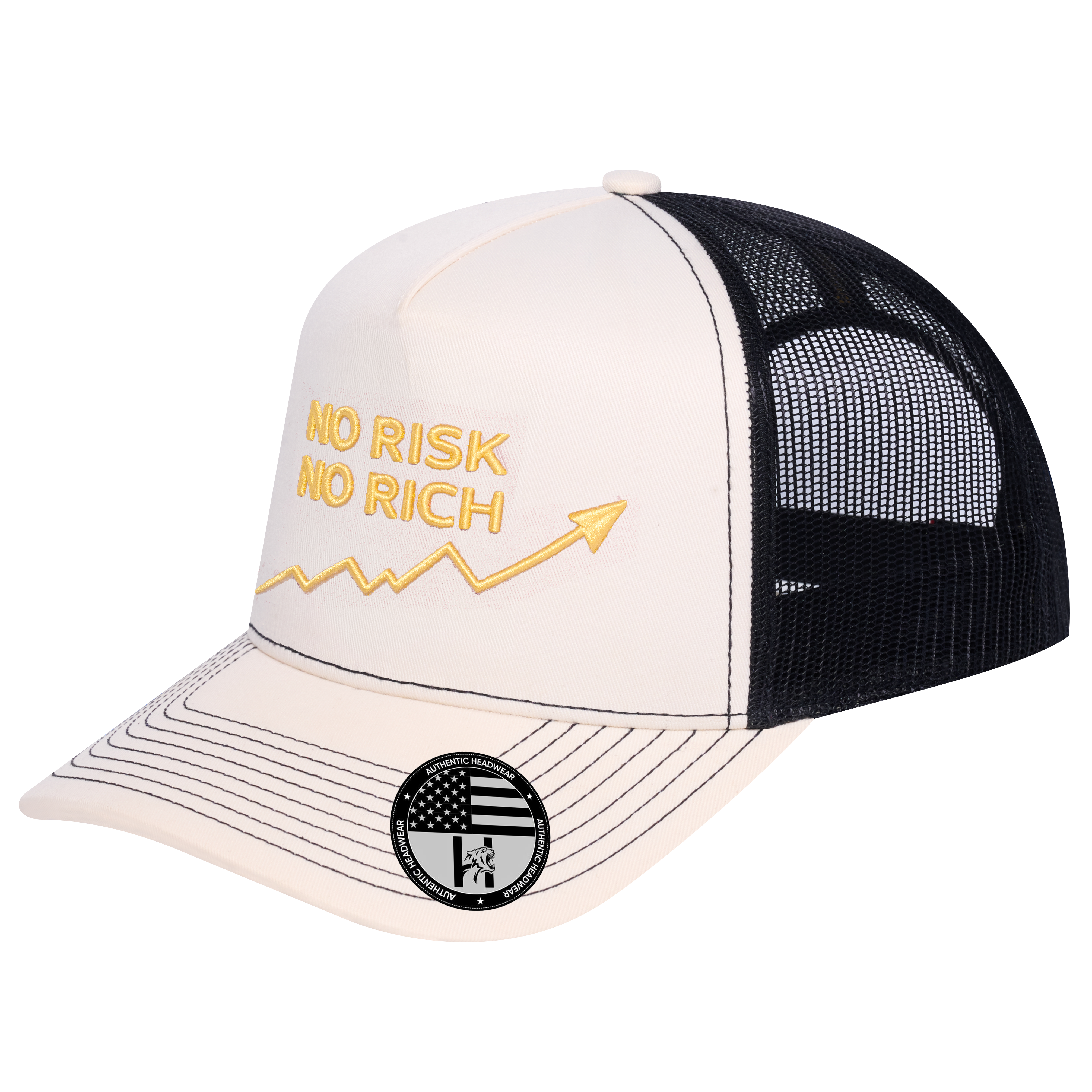 No Risk No Rich 5-Panel Trucker Hat