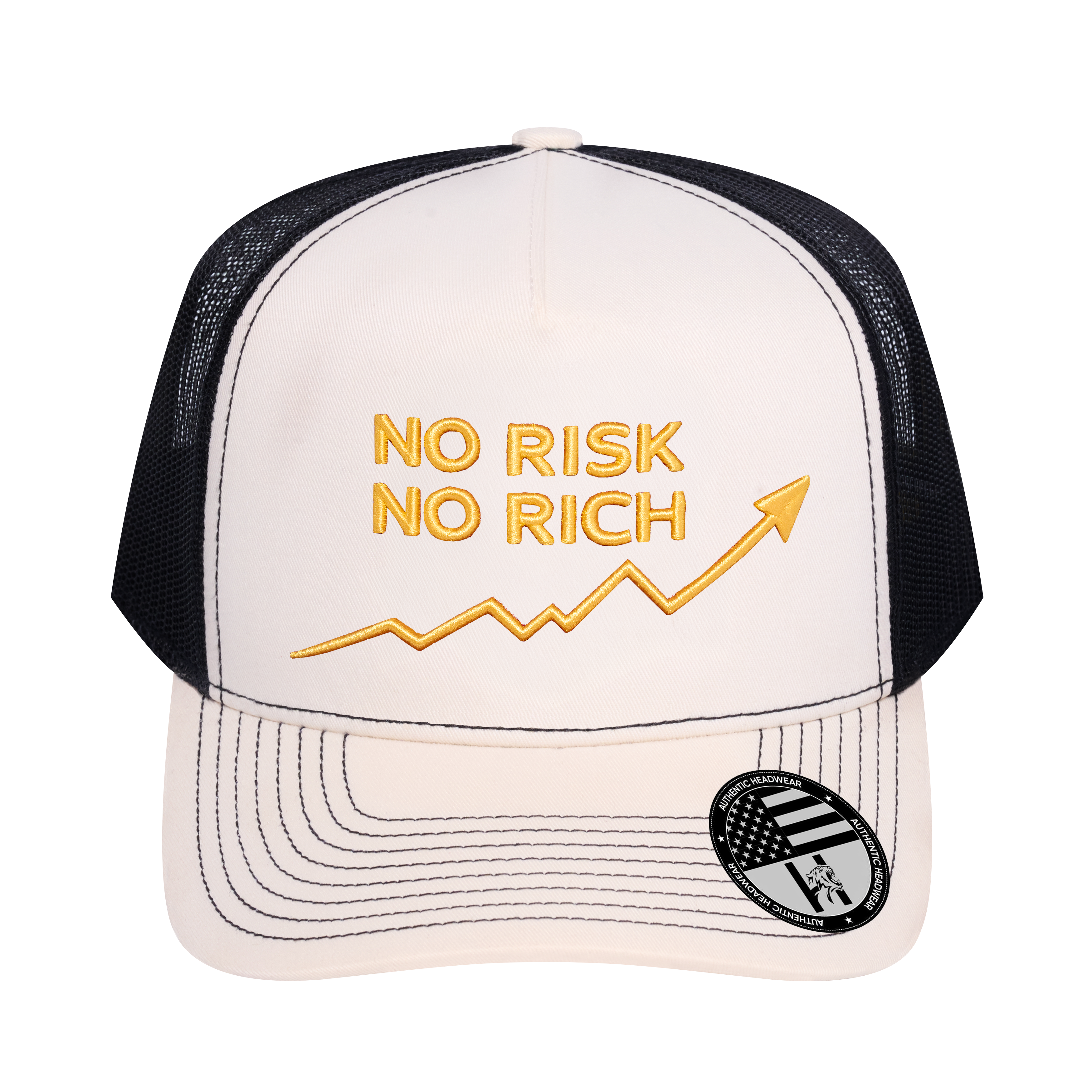 No Risk No Rich 5-Panel Trucker Hat