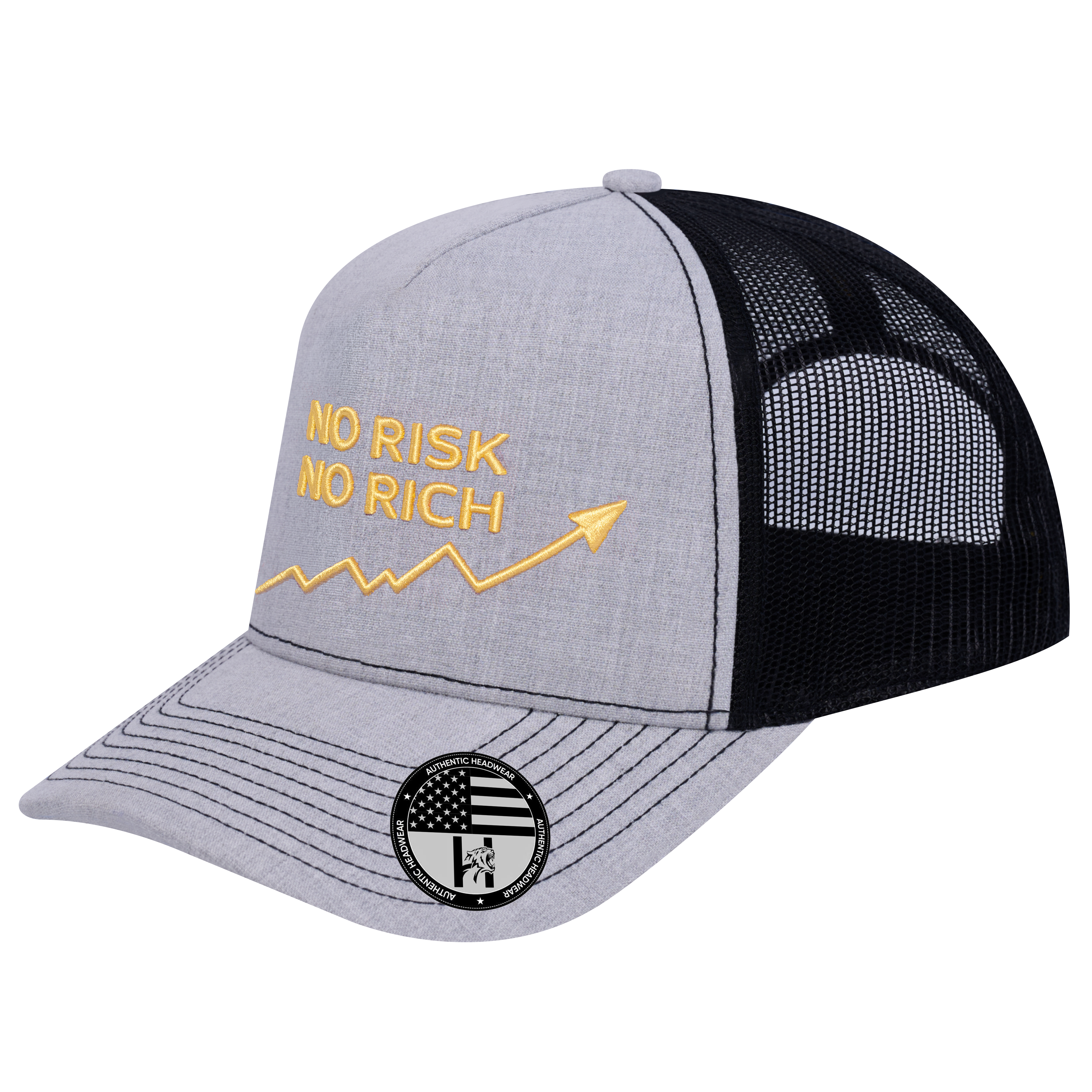 No Risk No Rich 5-Panel Trucker Hat