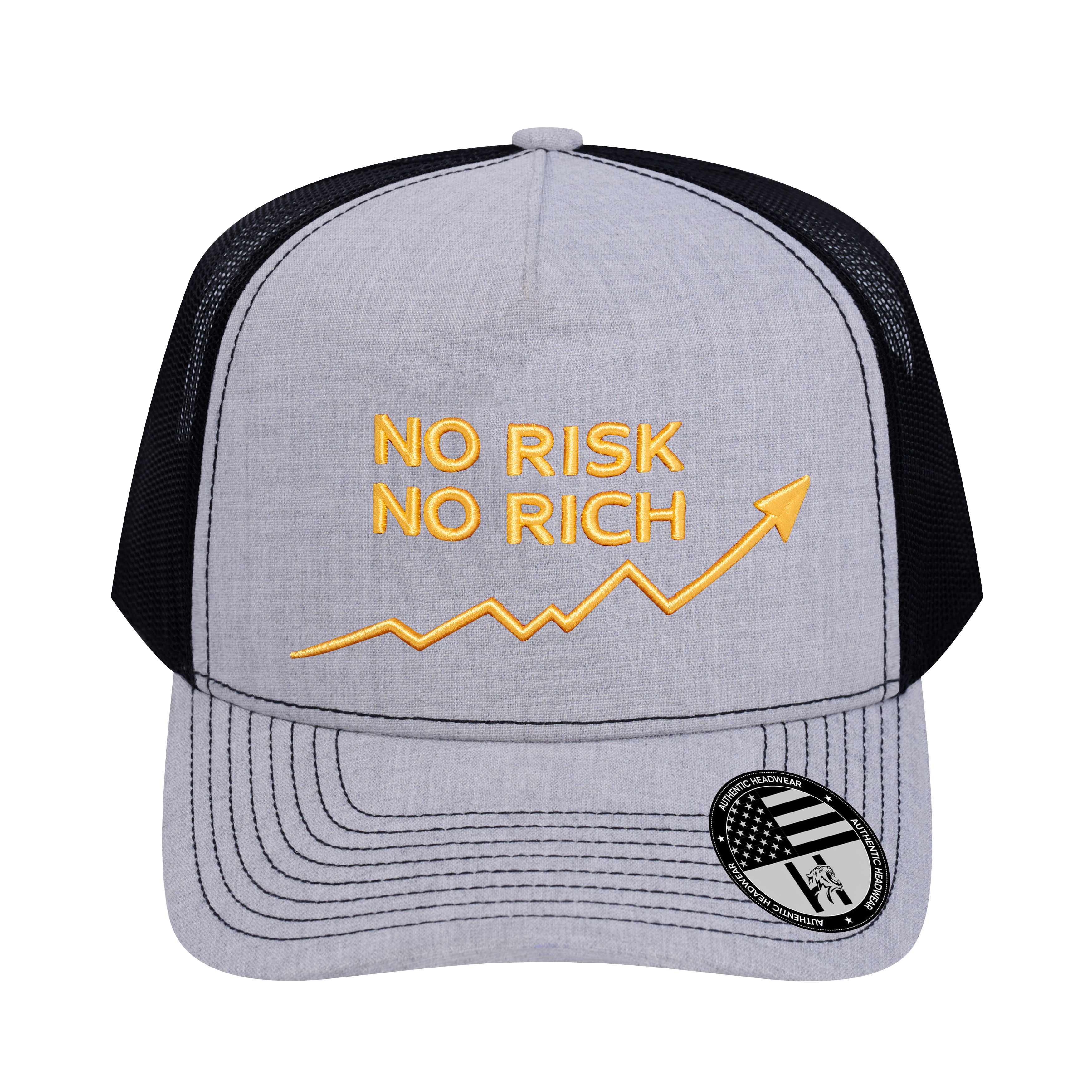 No Risk No Rich 5-Panel Trucker Hat