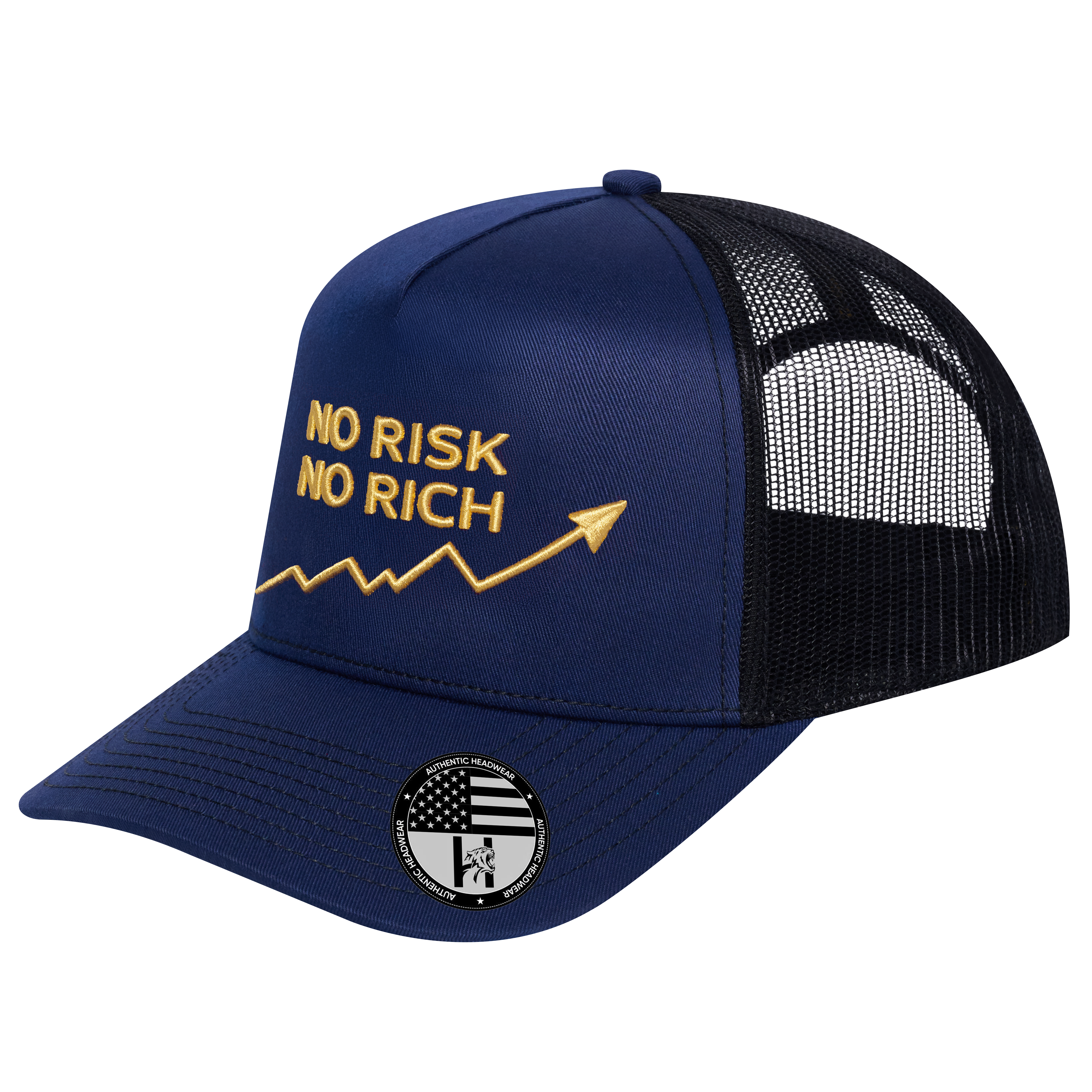 No Risk No Rich 5-Panel Trucker Hat