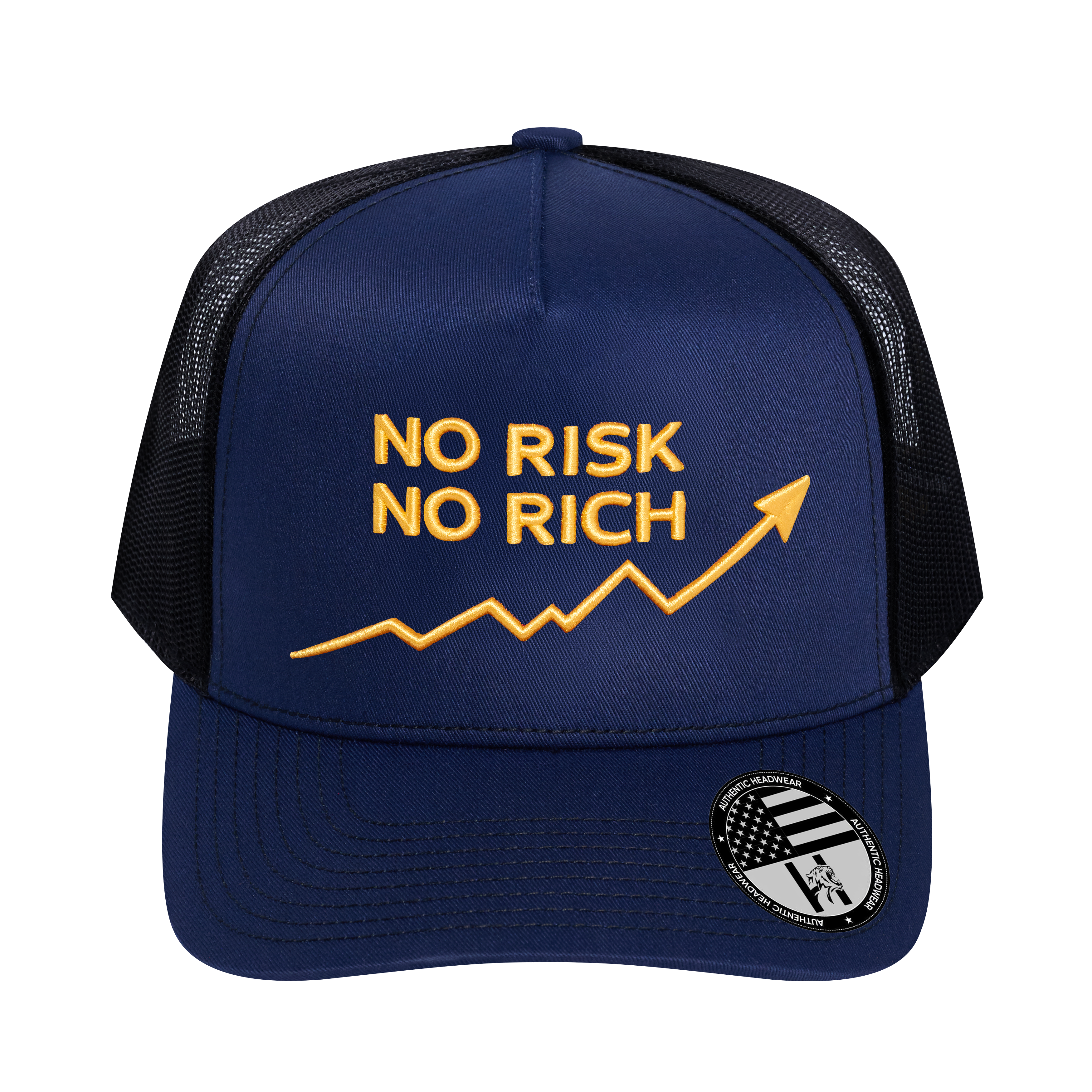 No Risk No Rich 5-Panel Trucker Hat