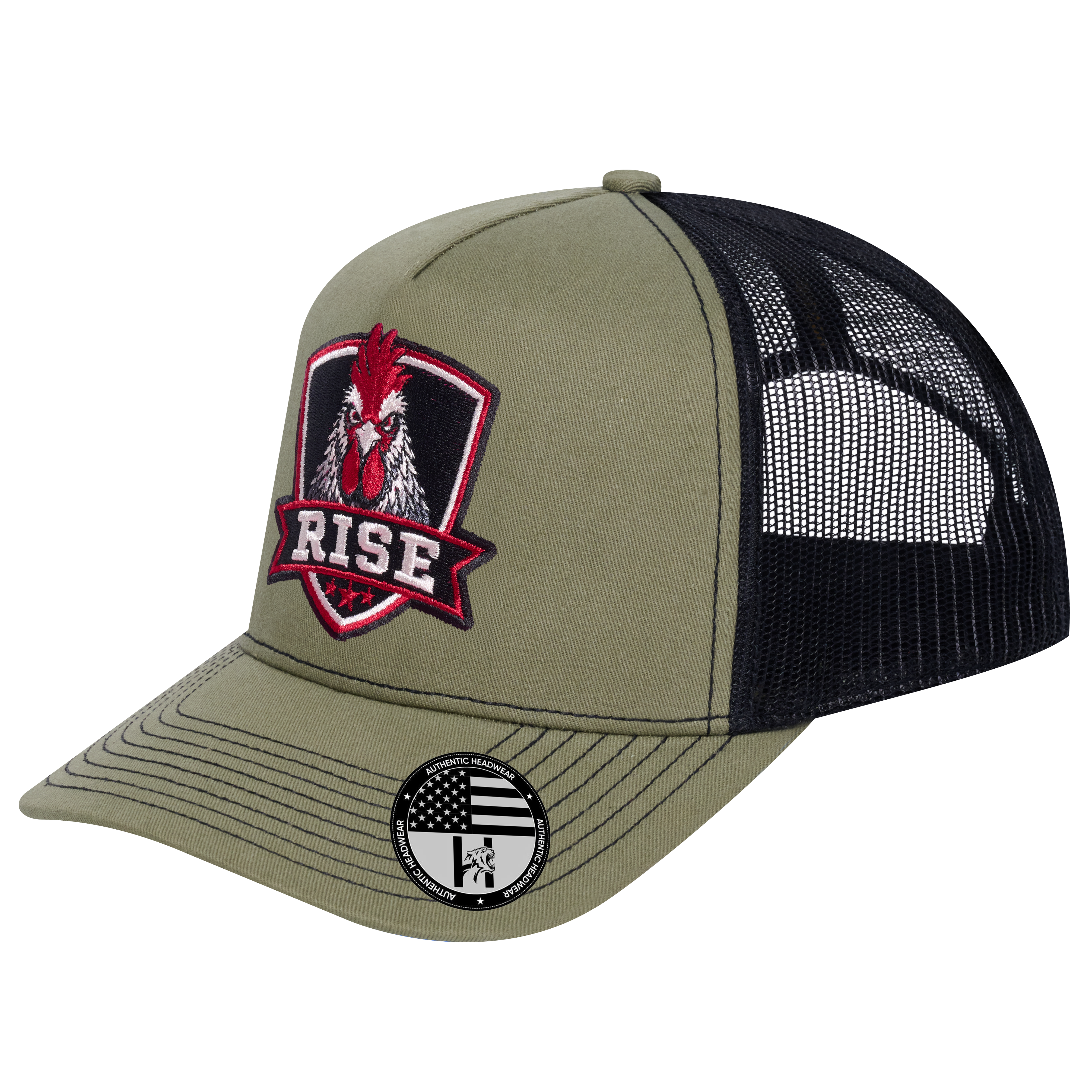 The Rise Rooster 5-Panel Trucker Hat