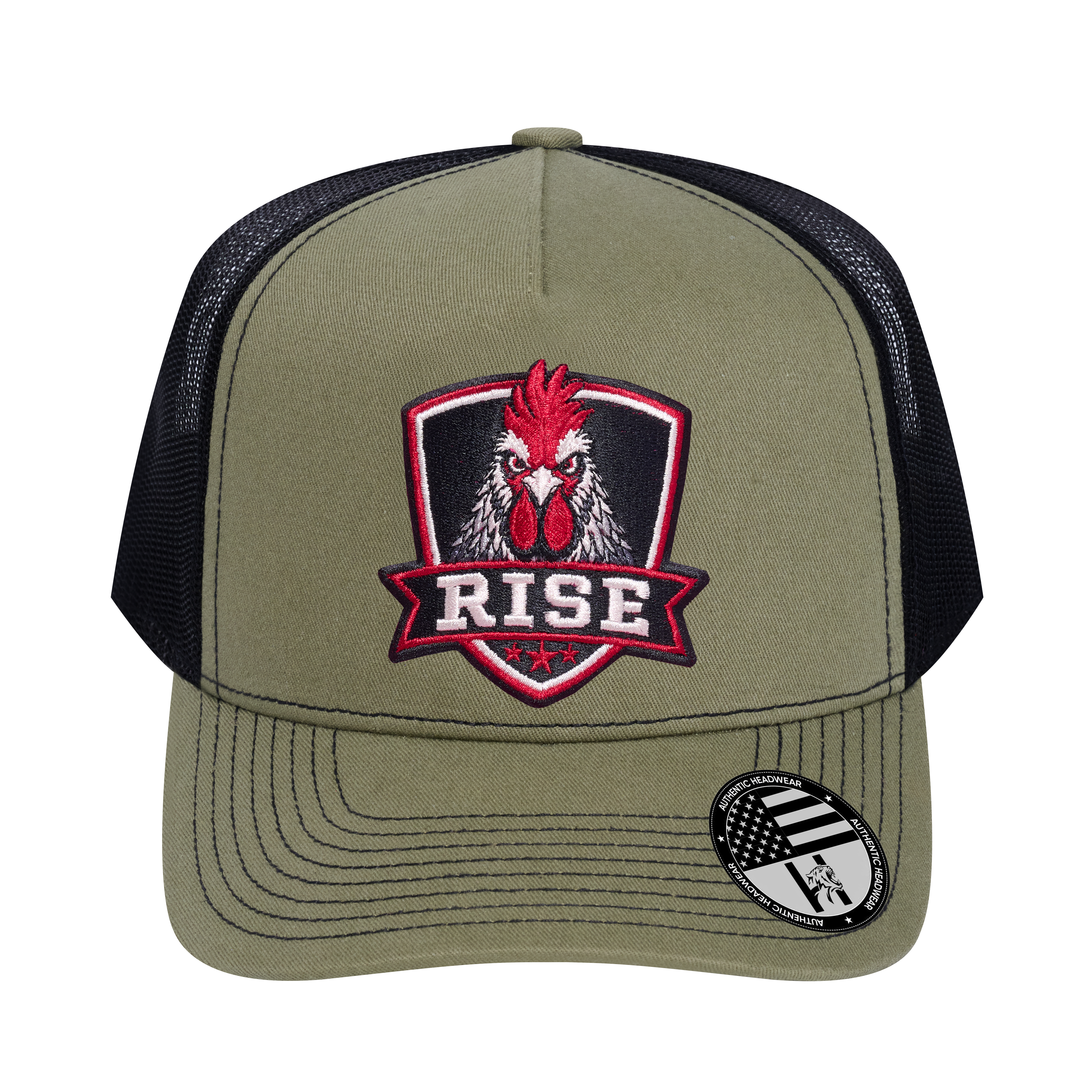 The Rise Rooster 5-Panel Trucker Hat
