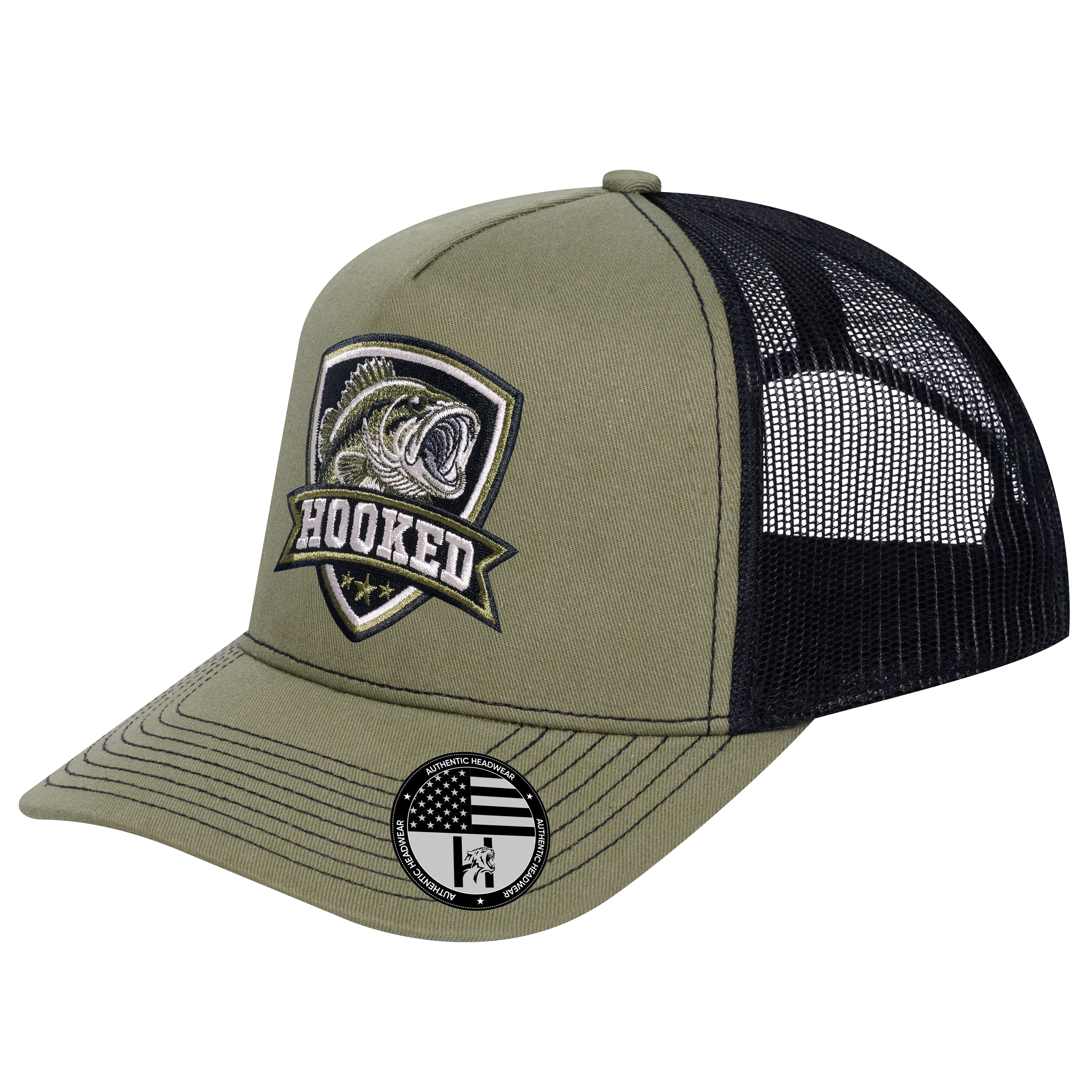 The Hooked Fishing 5-Panel Trucker Hat