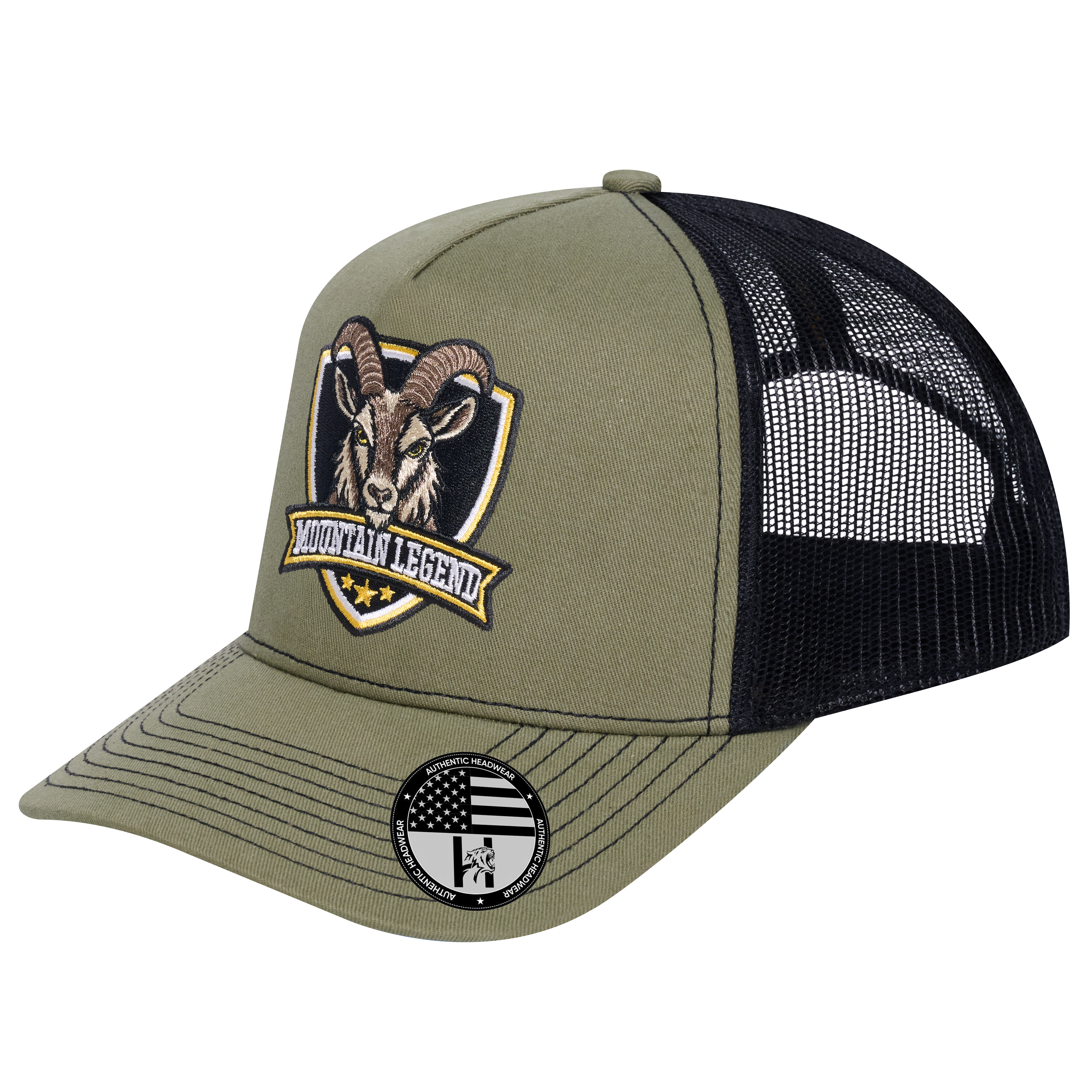 The Mountain Legend Goat 5-Panel Trucker Hat