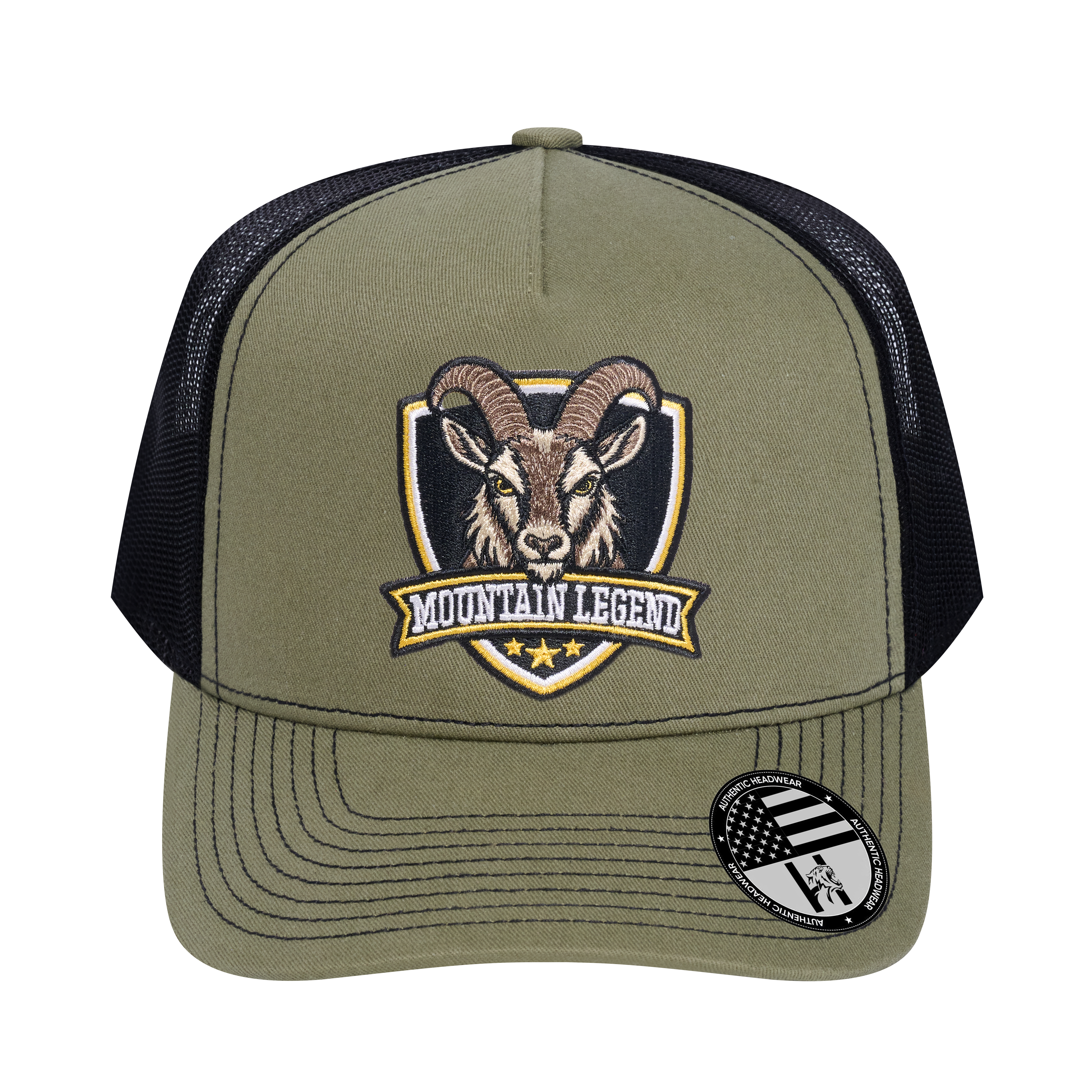 The Mountain Legend Goat 5-Panel Trucker Hat