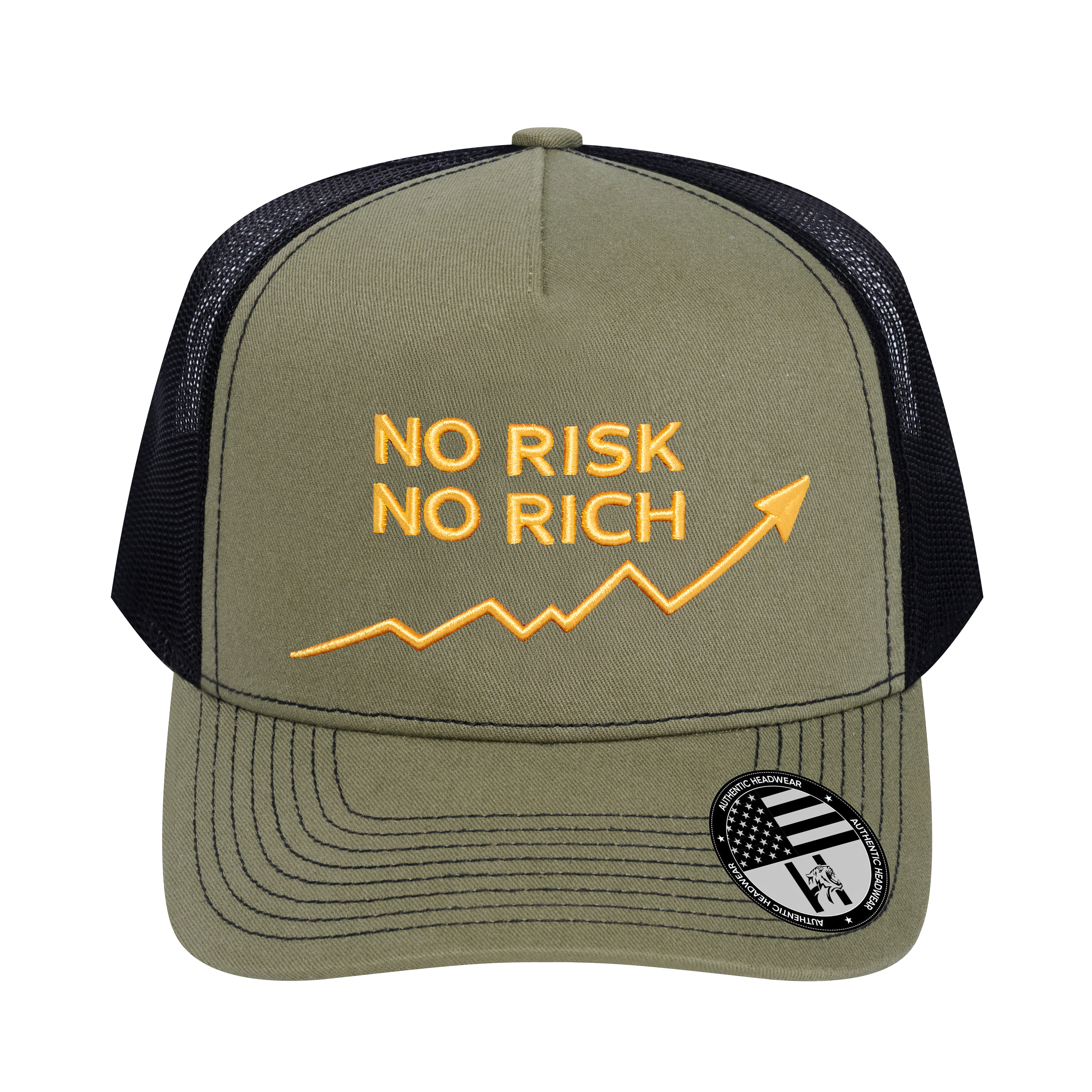 No Risk No Rich 5-Panel Trucker Hat