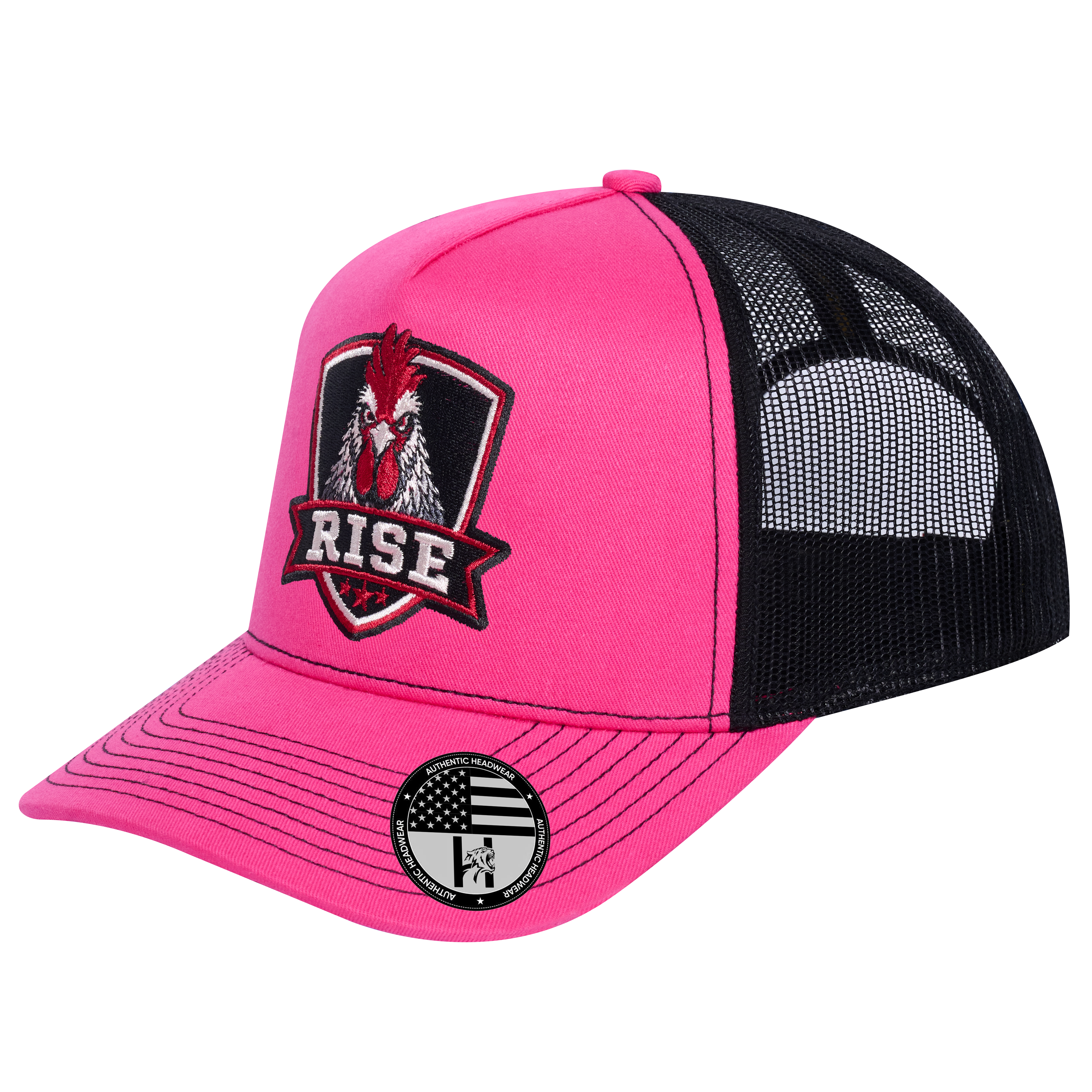The Rise Rooster 5-Panel Trucker Hat